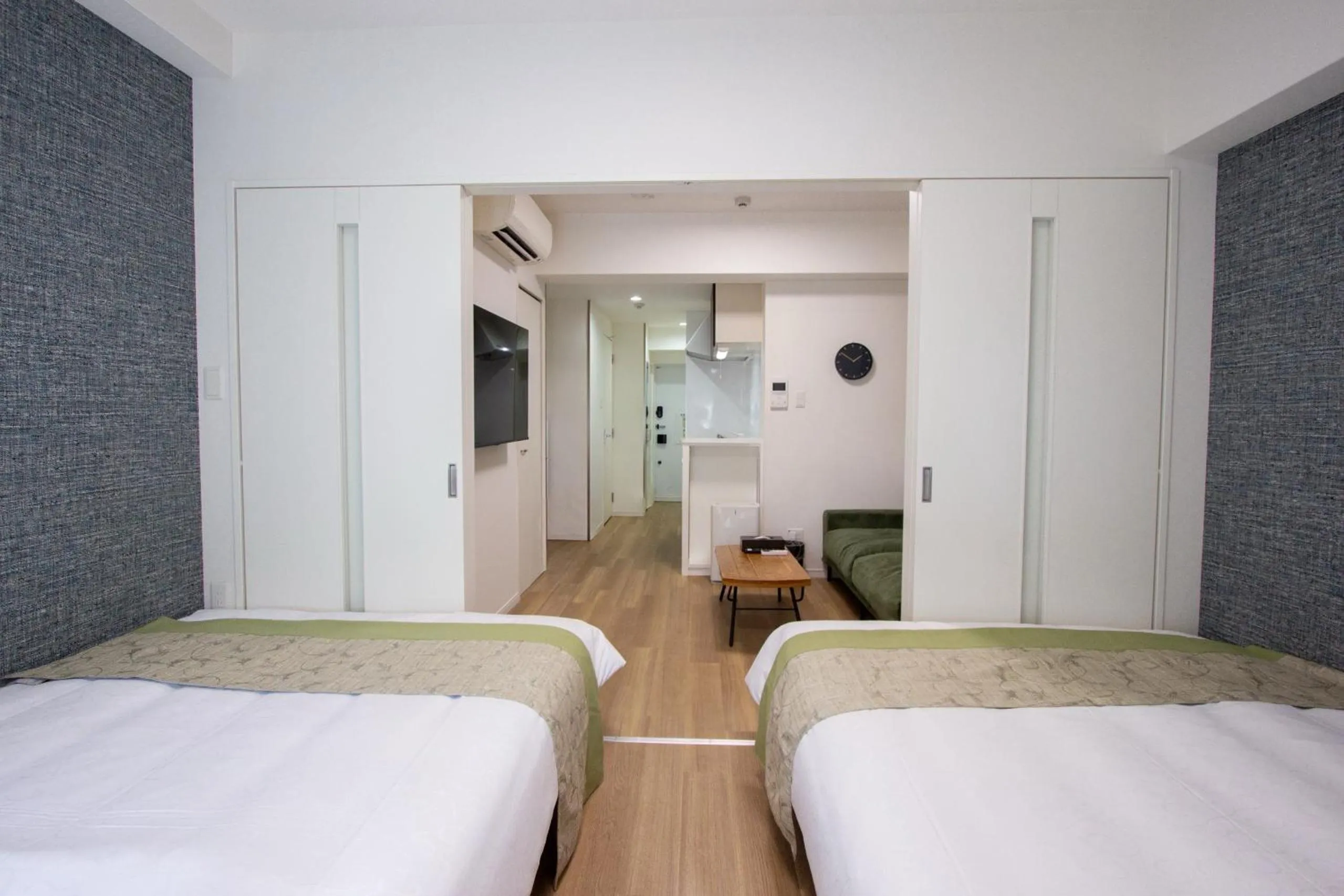 Photo of the whole room, Bed in Hotel Ritza HAKATA