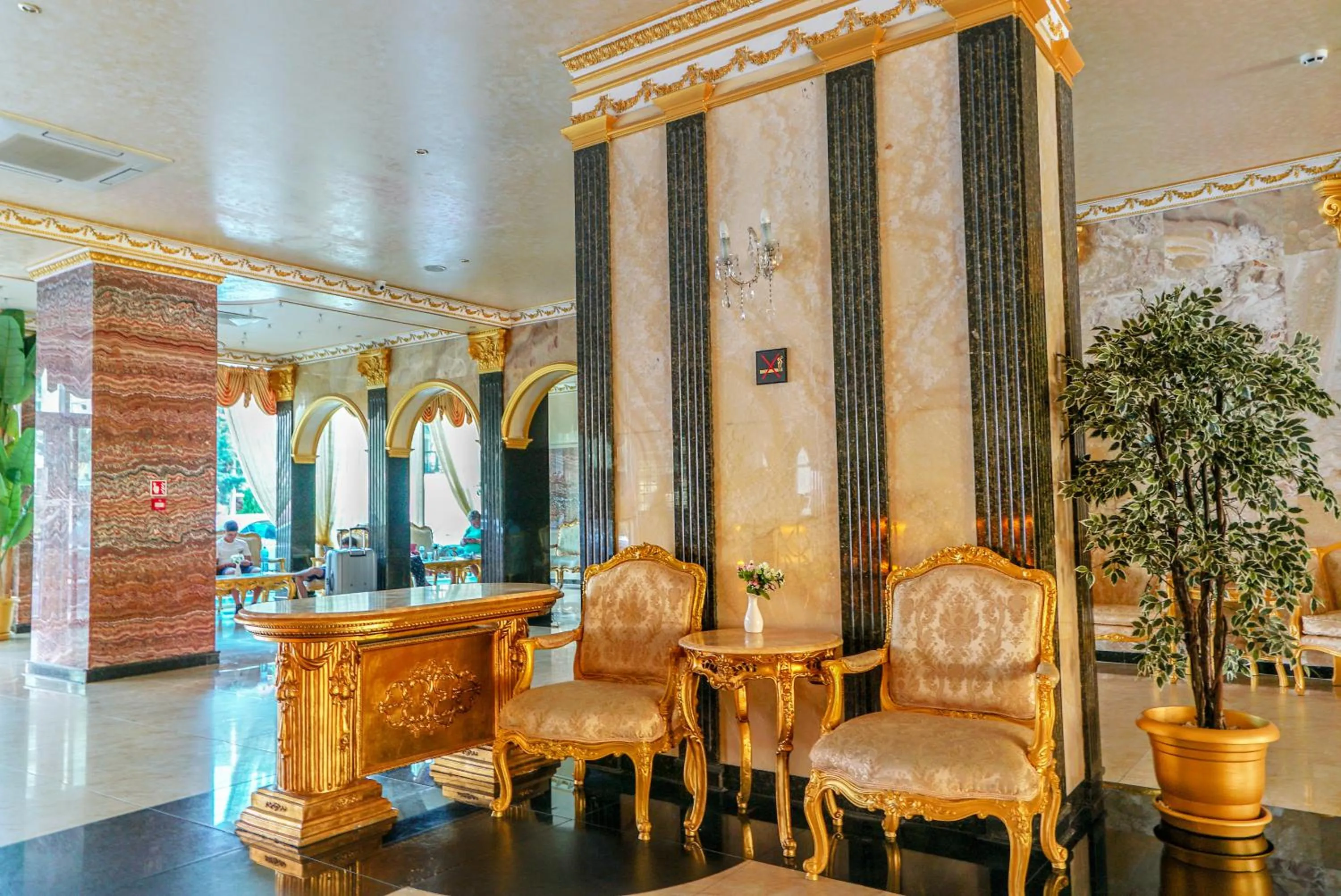 Lobby or reception in Planeta Hotel & Aquapark FREE Beach Access - ULTRA All Inclusive