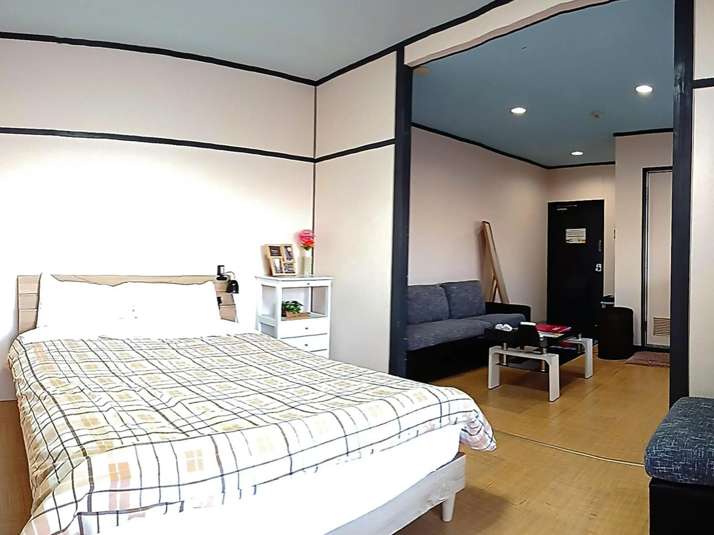 Bed in Calm house Beppukitahama Bed in Calm house Beppukitahama