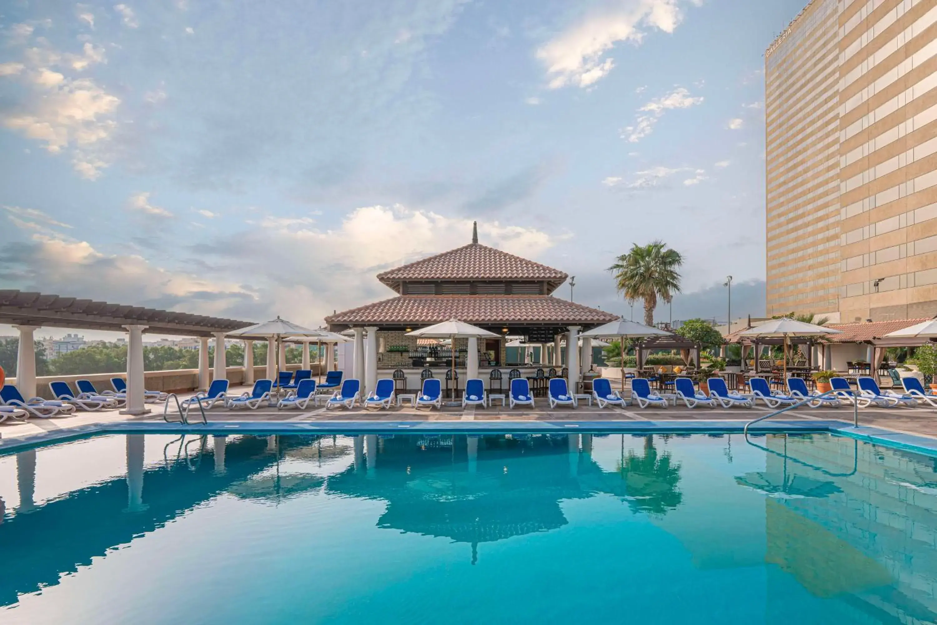 Swimming pool in Hyatt Regency Dubai - Corniche Swimming pool in Hyatt Regency Dubai - Corniche