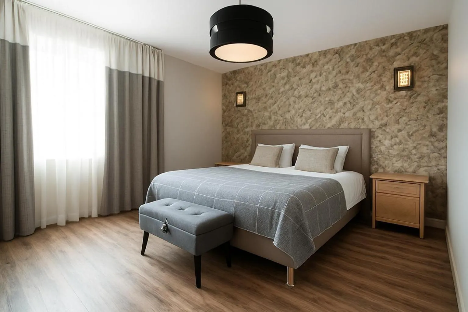 Bed in Hôtel L'ange de la vallée