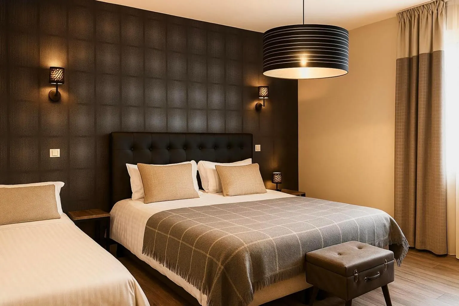 Bed in Hôtel L'ange de la vallée