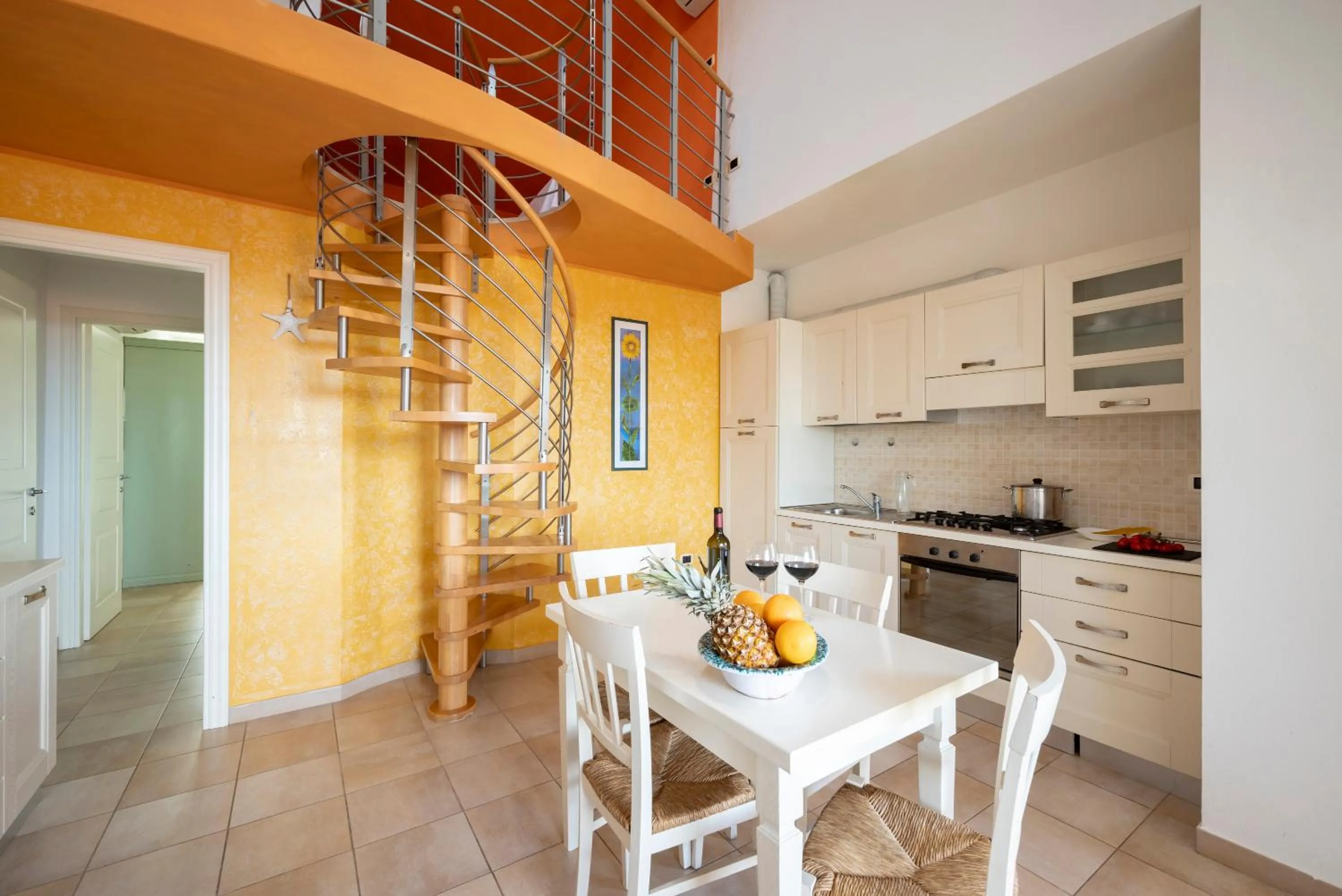 Kitchen or kitchenette in Ombra Verde Residence e B&B