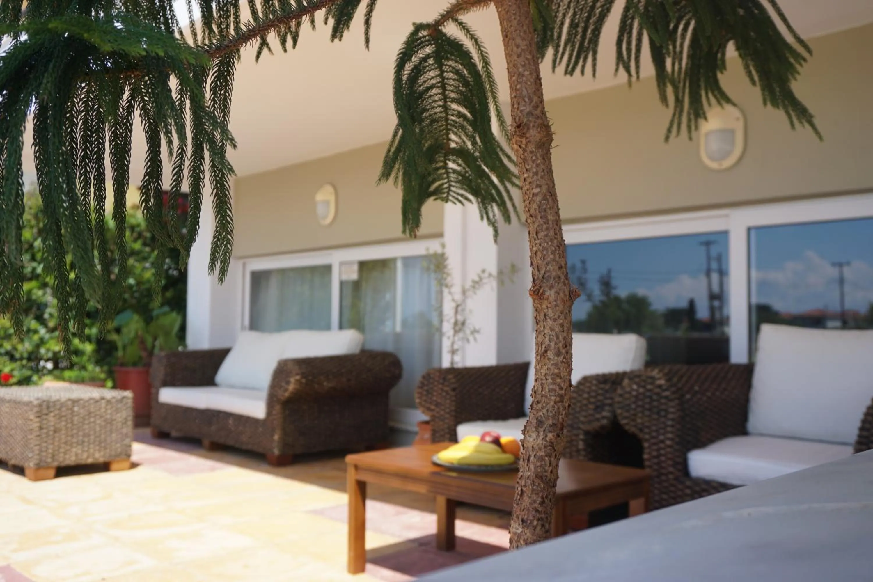 Patio in Iraklis Hotel