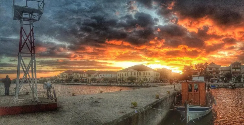 Sunset in Iraklis Hotel