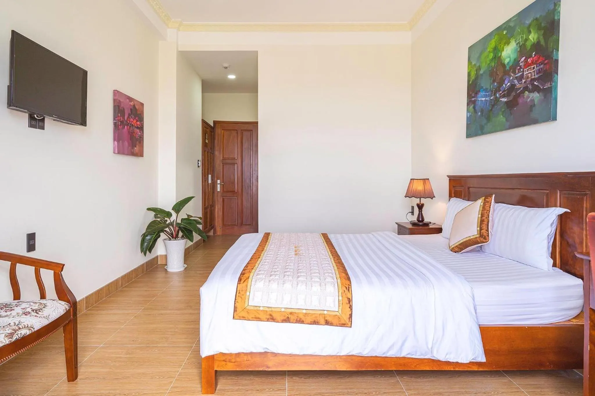 Bed in Dieu Thong Hotel