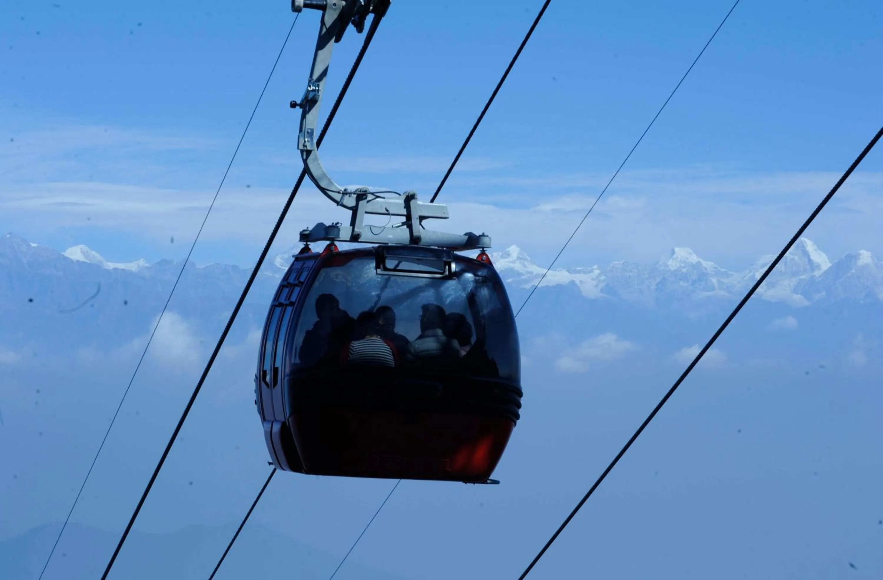 Mountain view in Chandragiri Hills Resort Kathmandu-Luxury in the Clouds
