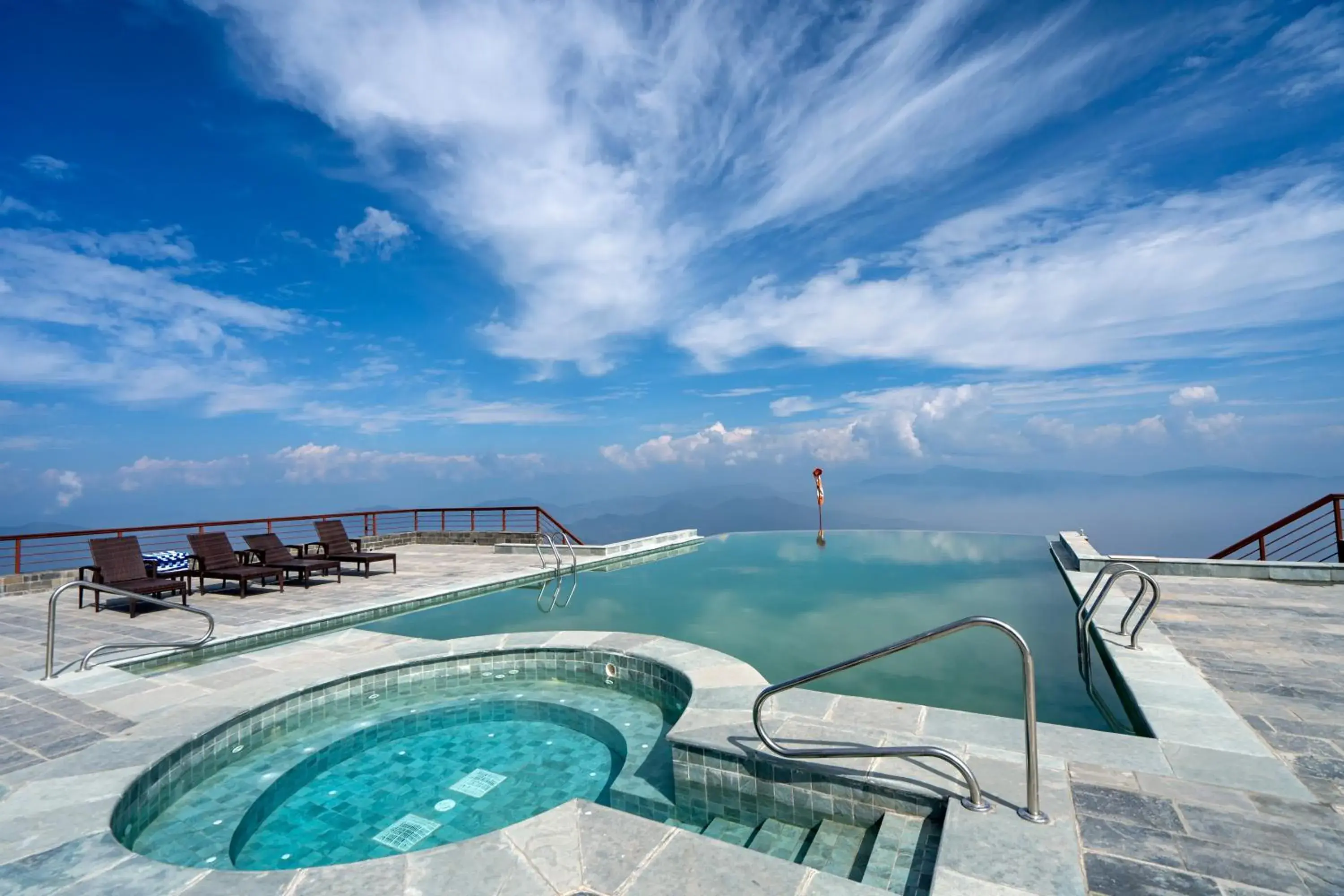 Swimming pool in Chandragiri Hills Resort Kathmandu-Luxury in the Clouds Swimming pool in Chandragiri Hills Resort Kathmandu-Luxury in the Clouds