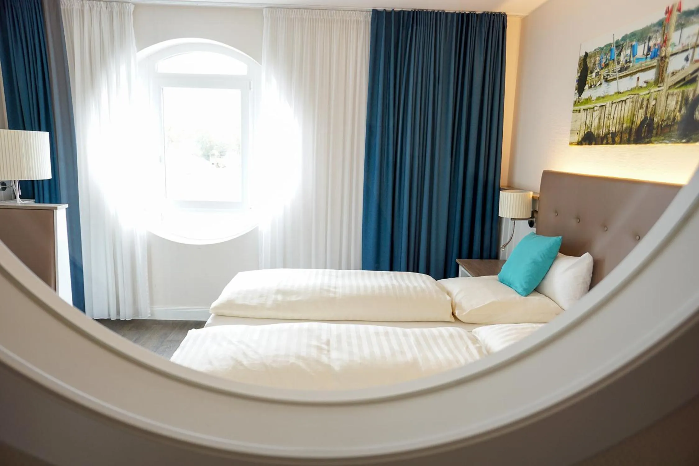 Decorative detail, Bed in Hotel Alter Kreisbahnhof