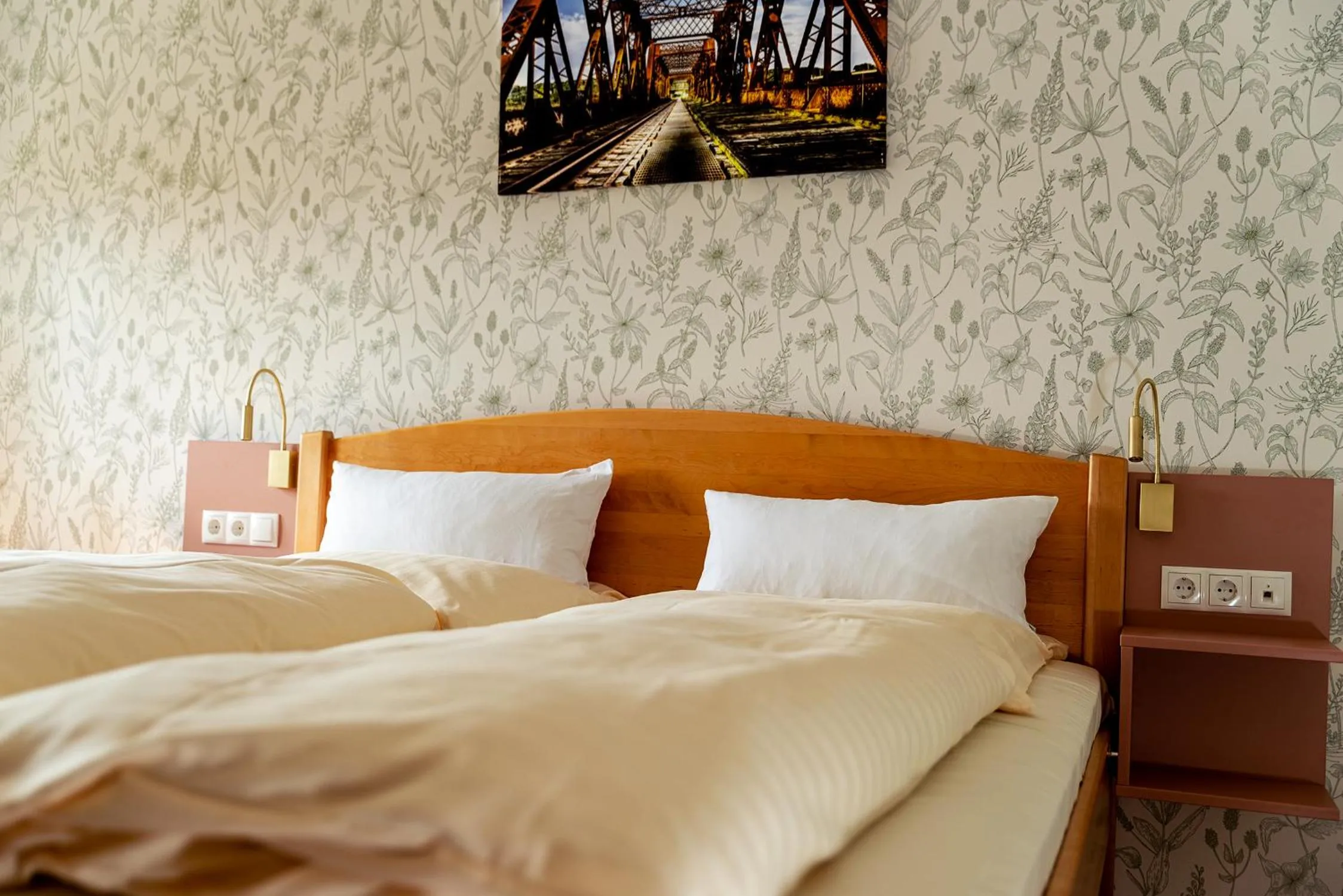 Bed in Hotel Alter Kreisbahnhof