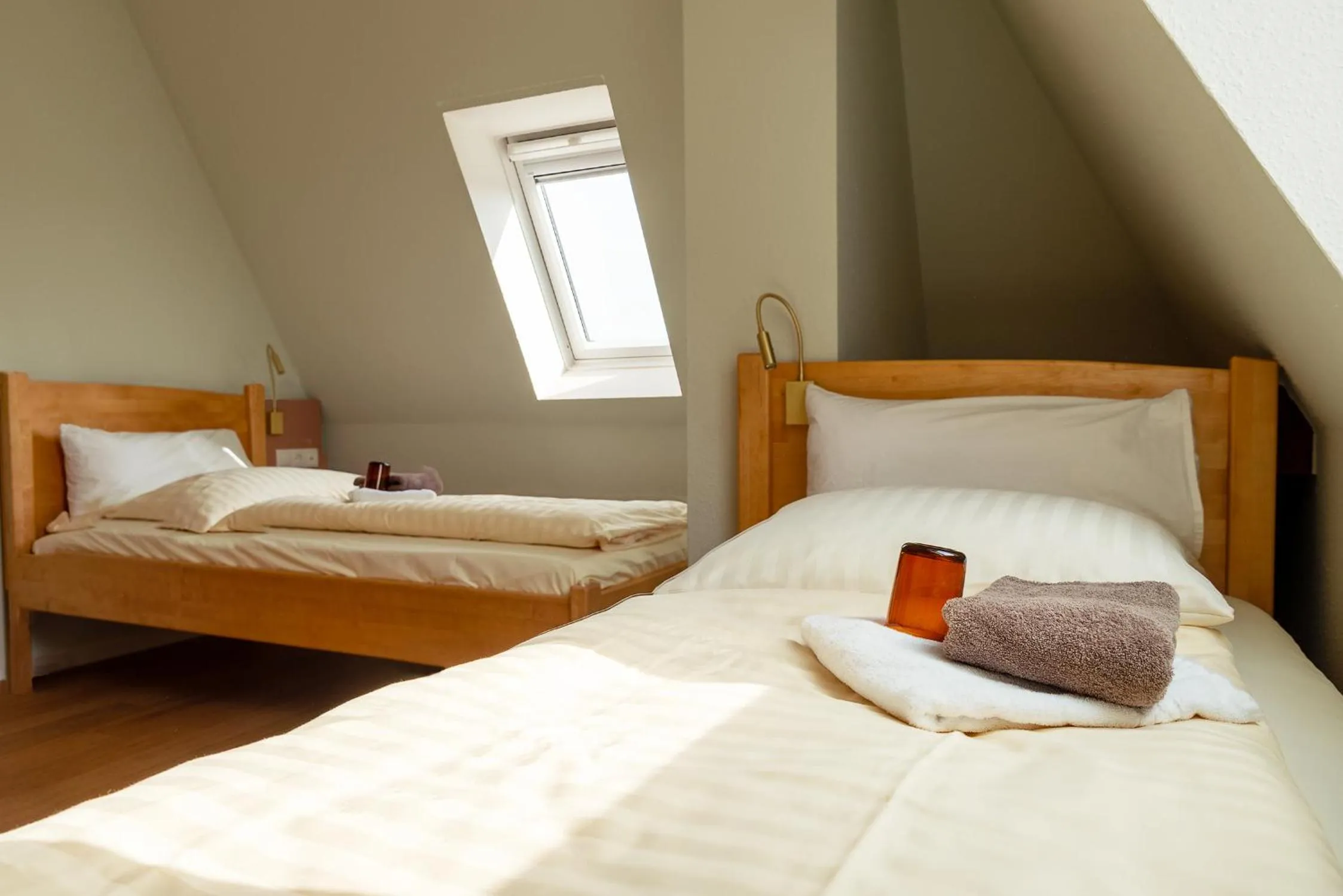 Photo of the whole room, Bed in Hotel Alter Kreisbahnhof