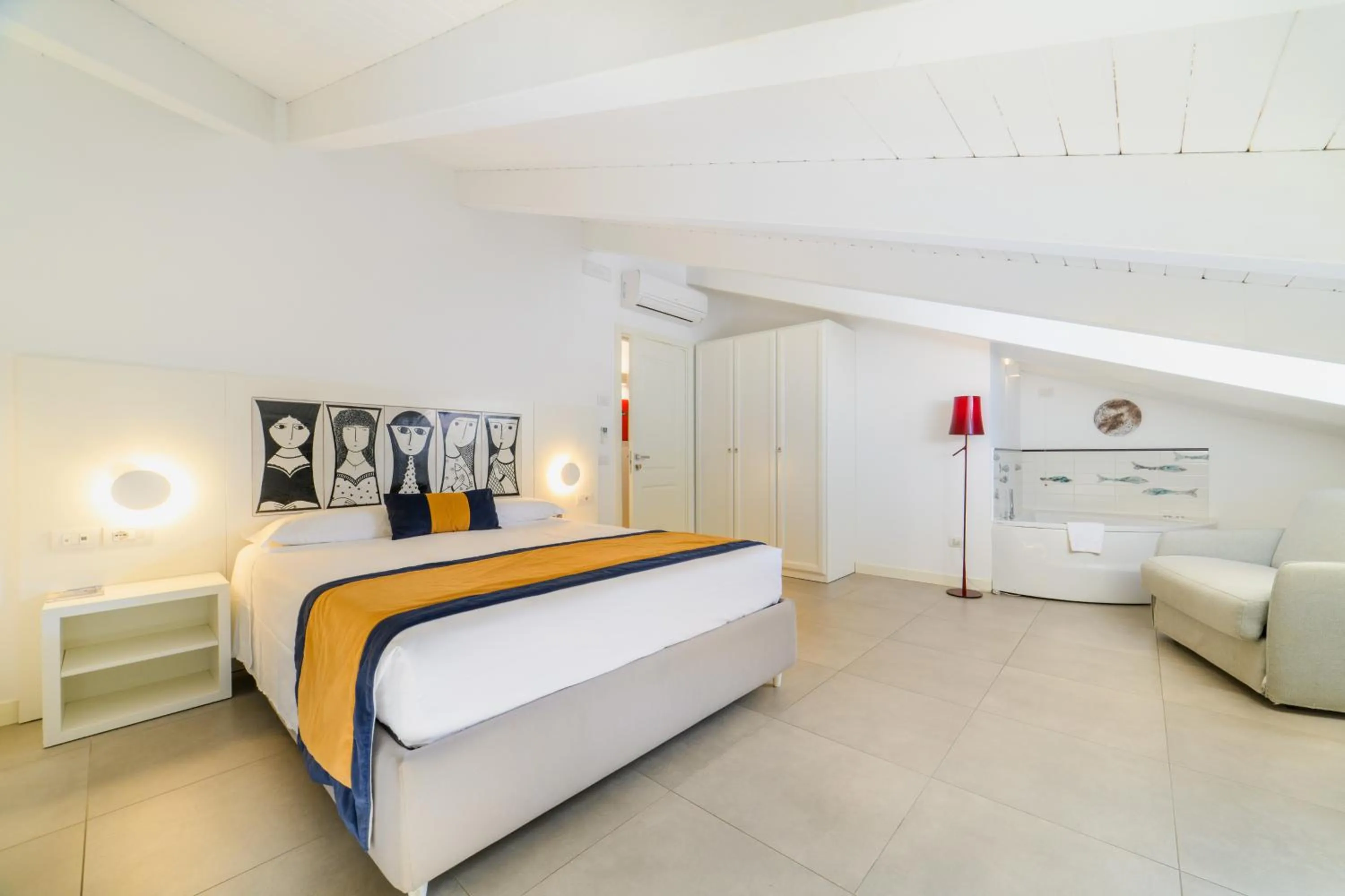 Bed in Zia Pupetta Suites