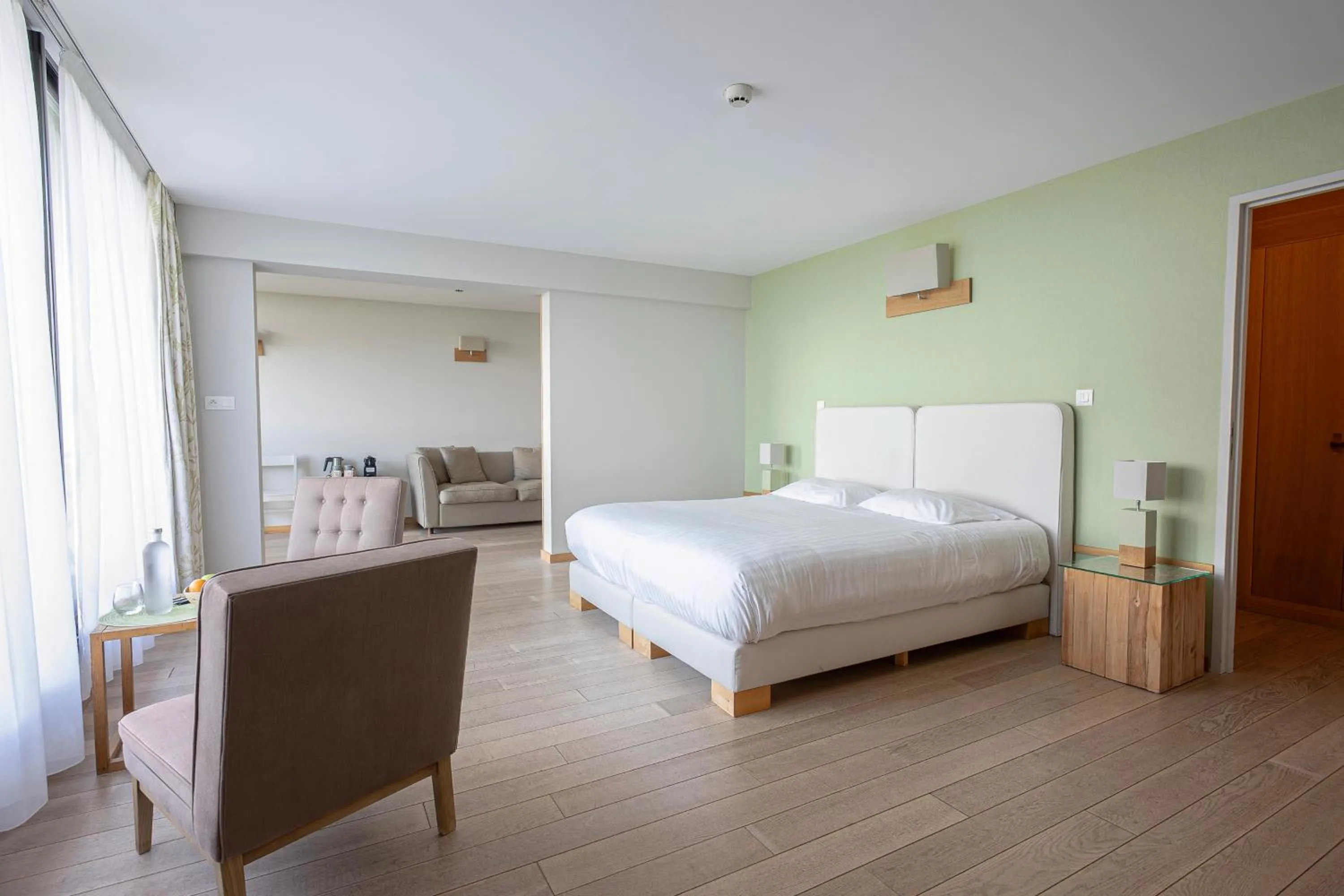 Bed in Logis Le Château de Sable