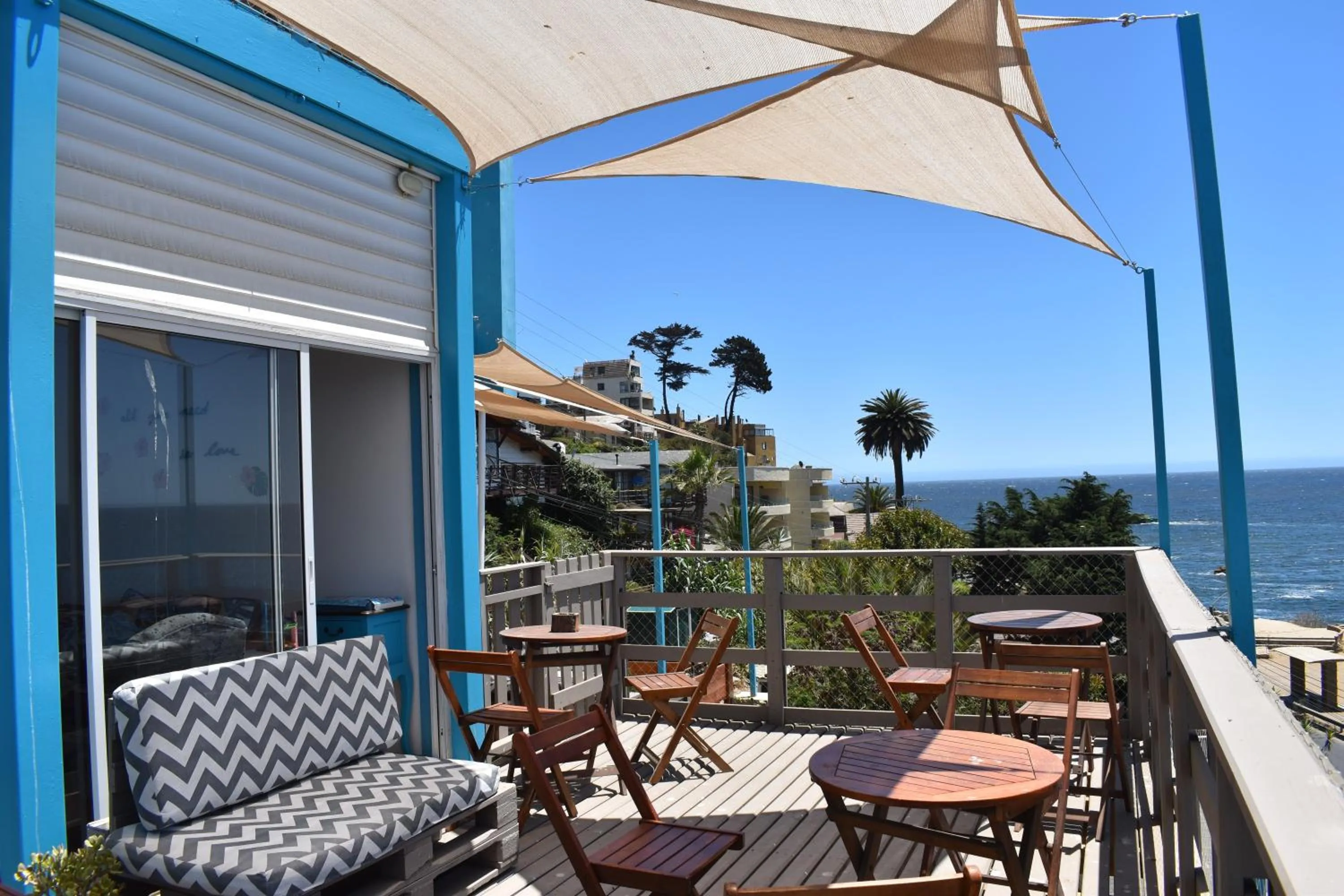 Balcony/Terrace in Bahía Luz Hostal