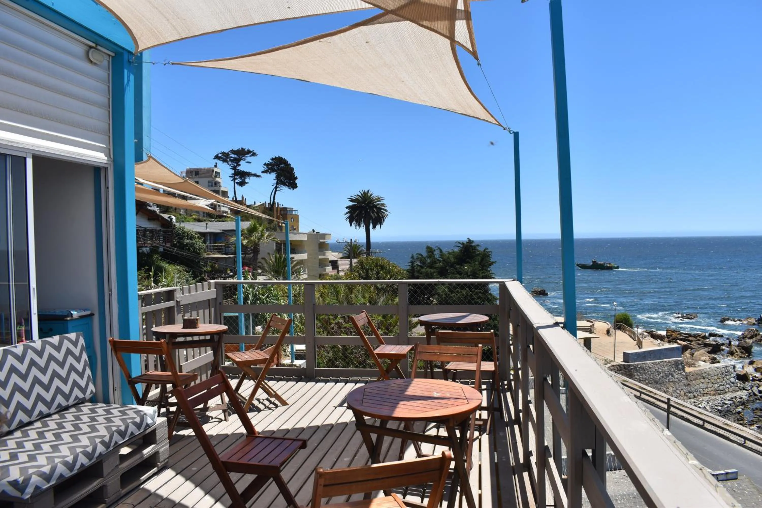 Balcony/Terrace in Bahía Luz Hostal
