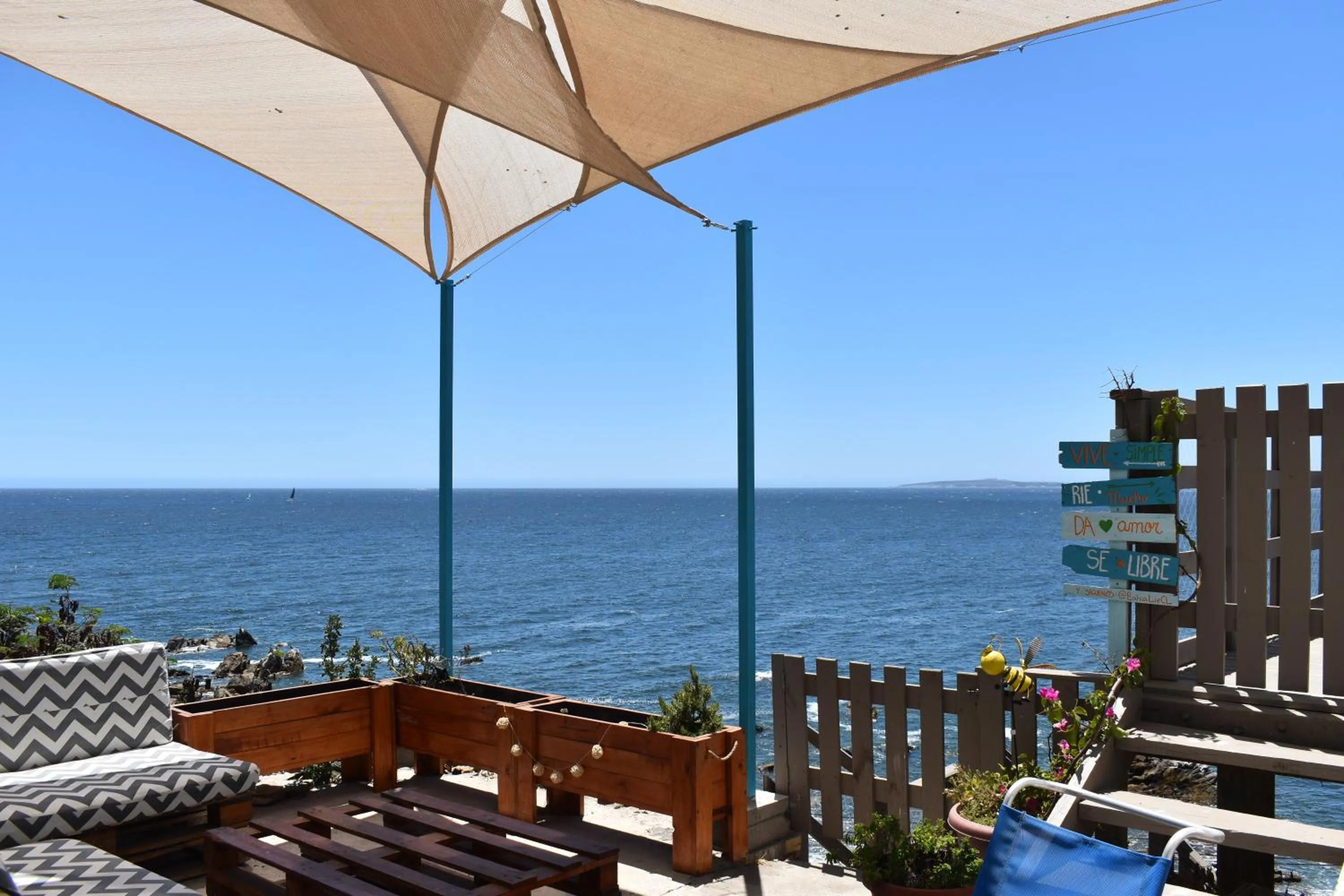 Balcony/Terrace in Bahía Luz Hostal