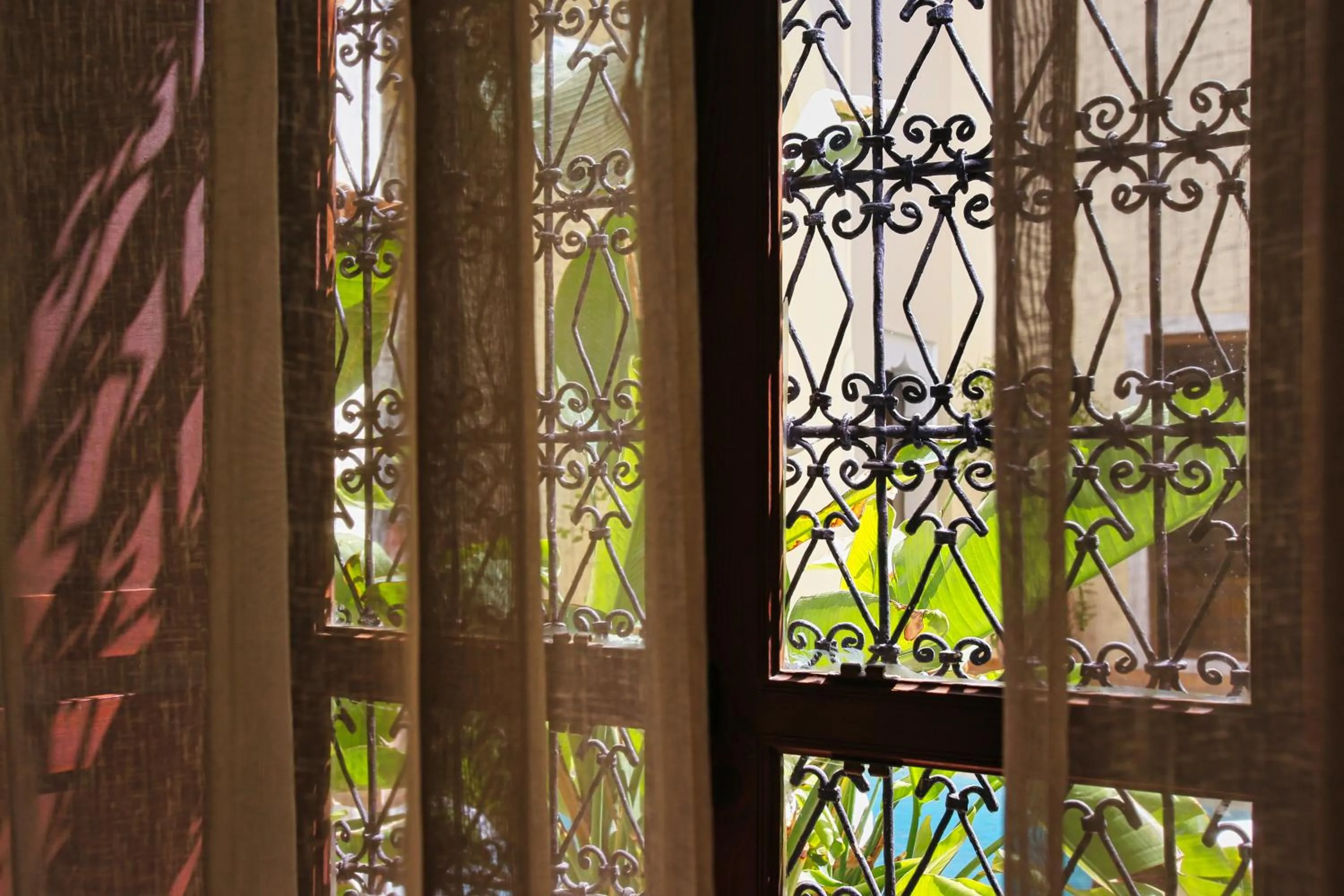 Decorative detail in Riad du Ciel Marrakech