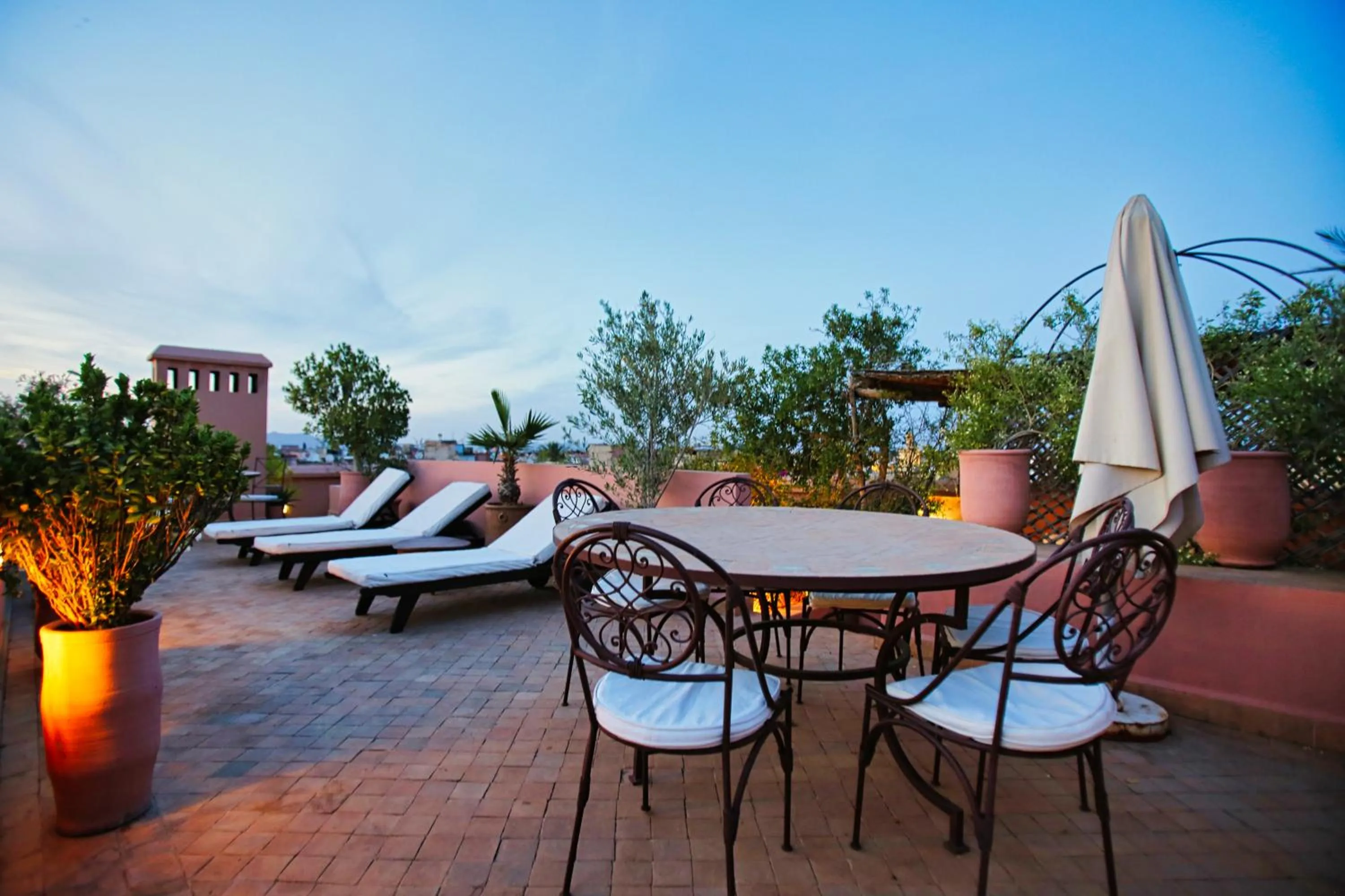 Balcony/Terrace in Riad du Ciel Marrakech