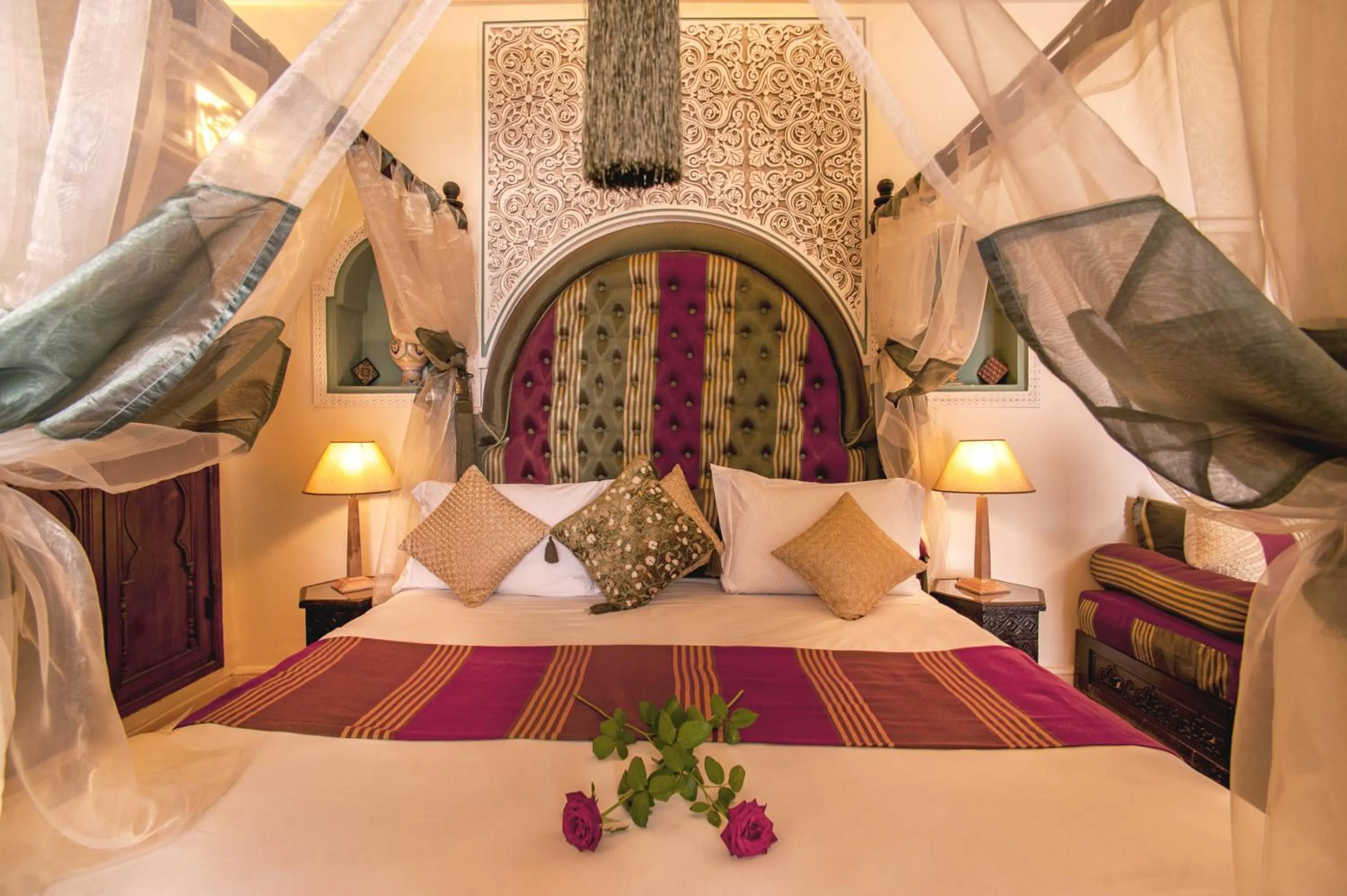 Bed in Riad Anabel