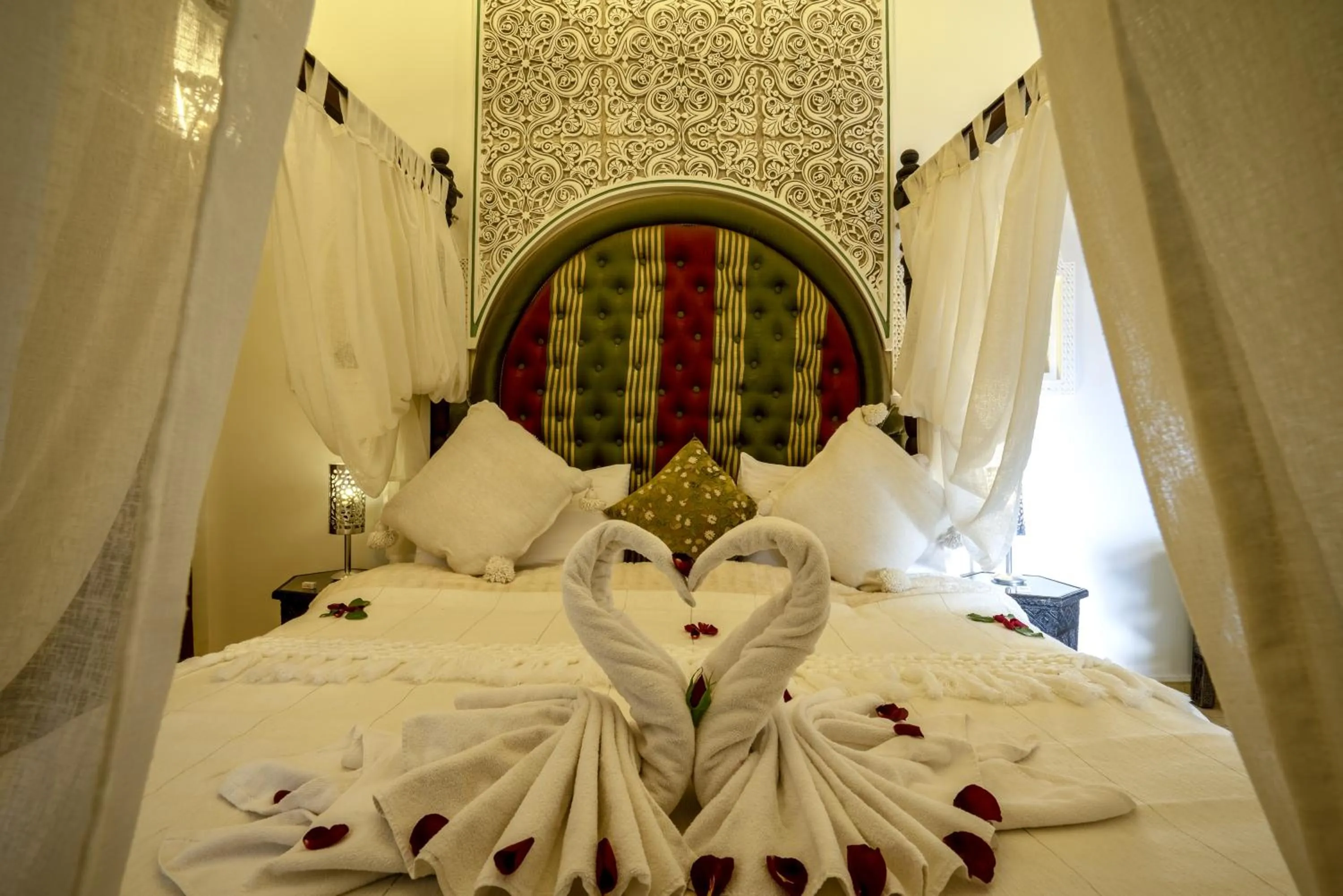 Bed in Riad Anabel