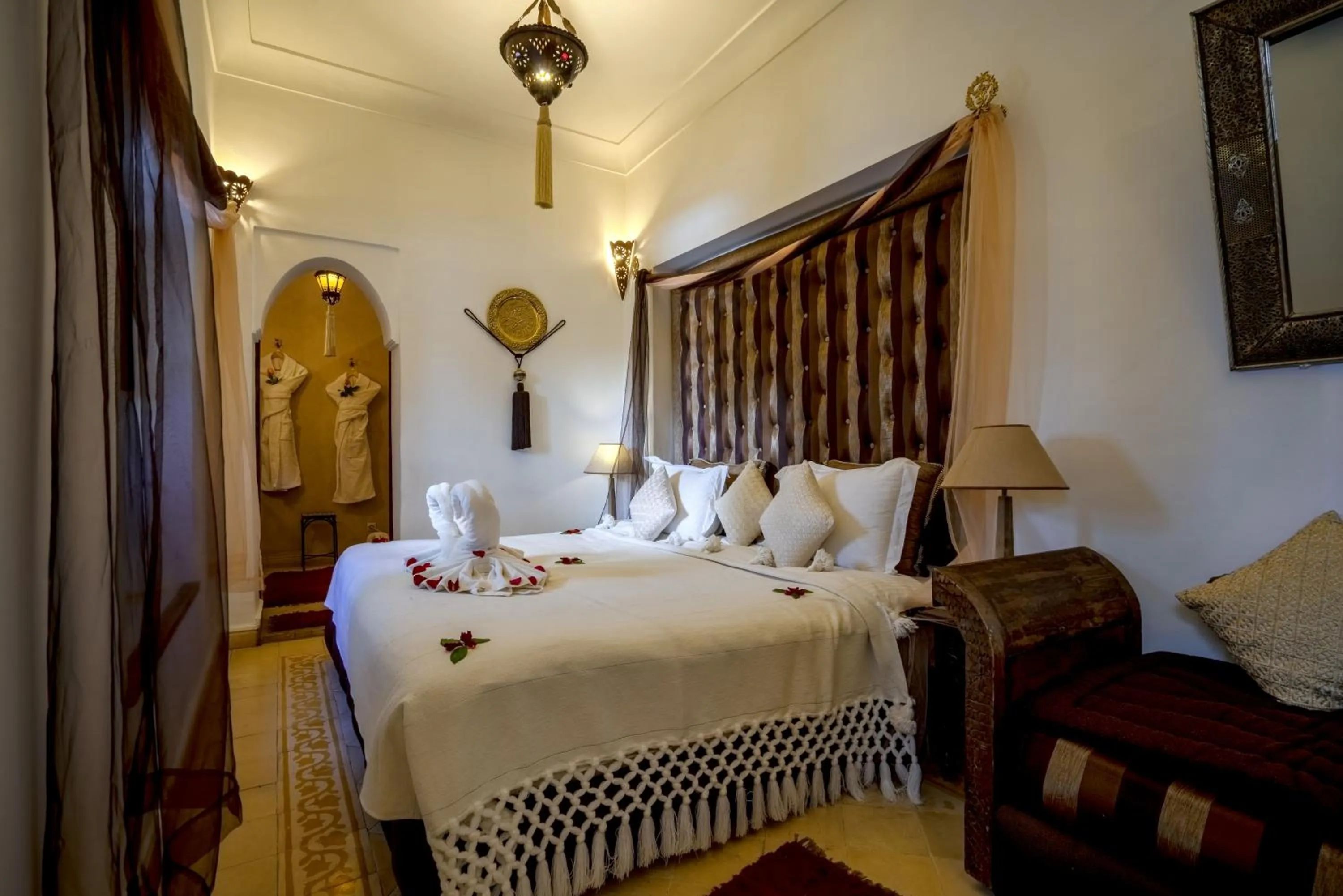 Bed in Riad Anabel