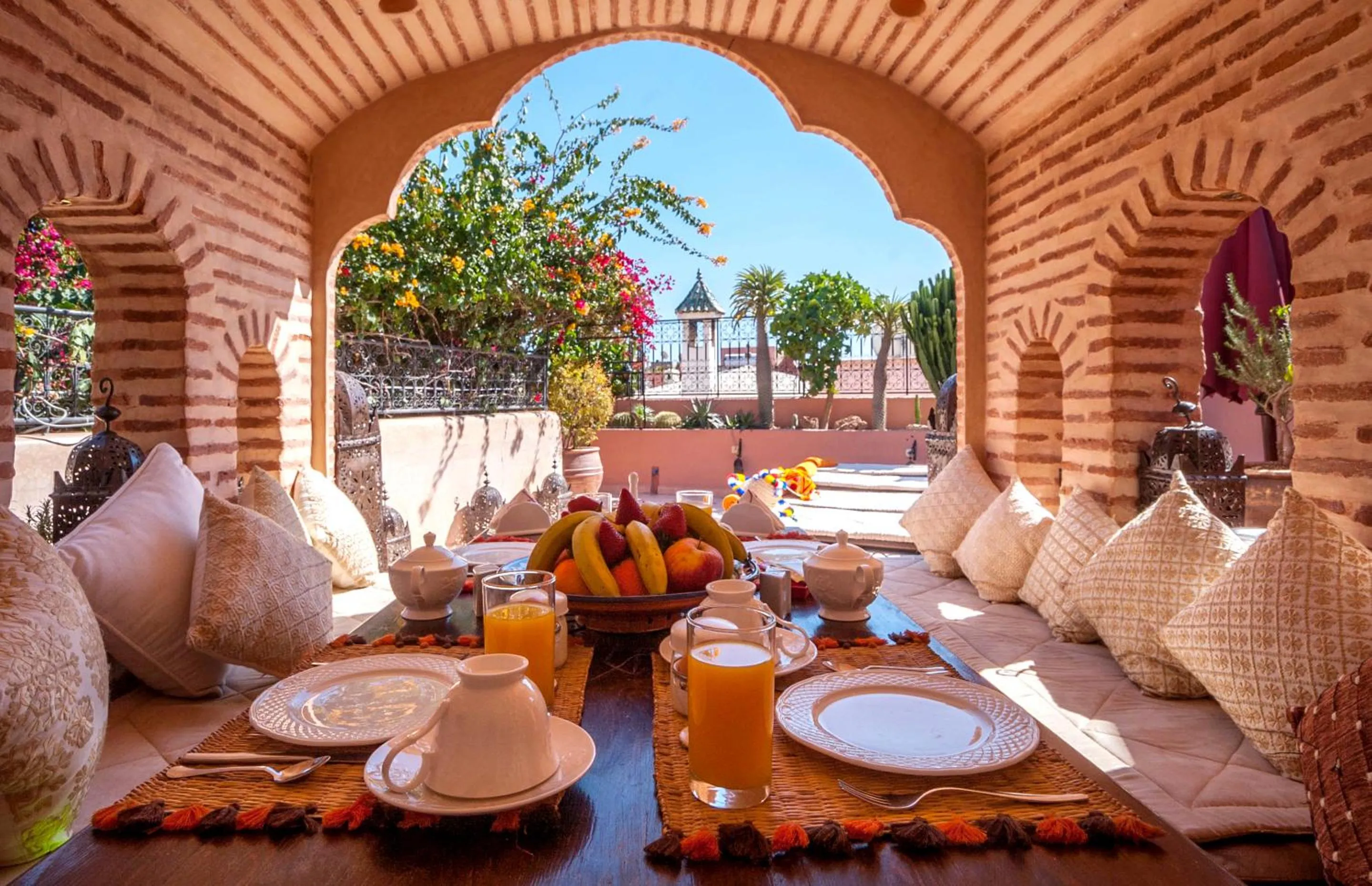 Dining area in Riad Anabel