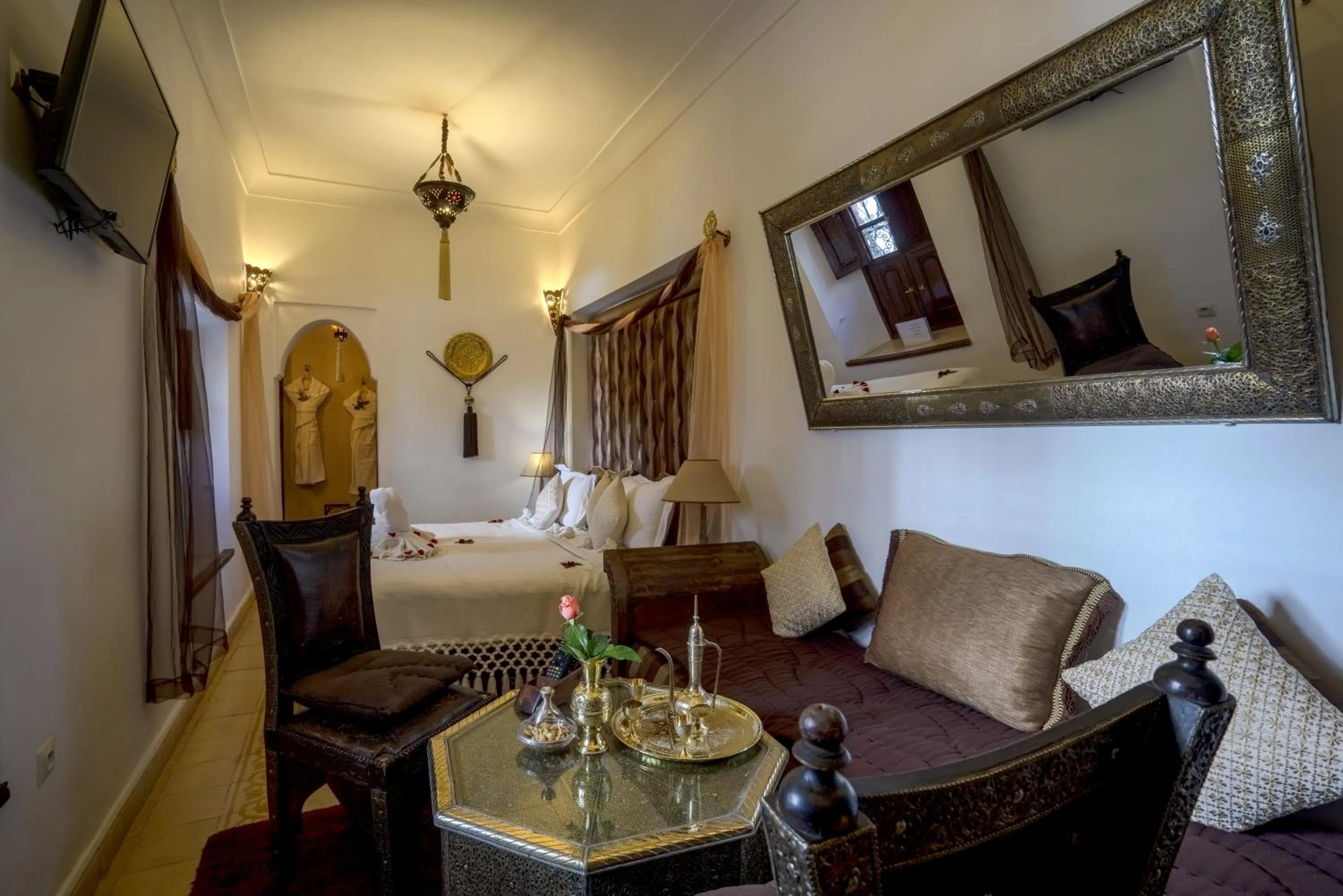 Bed in Riad Anabel