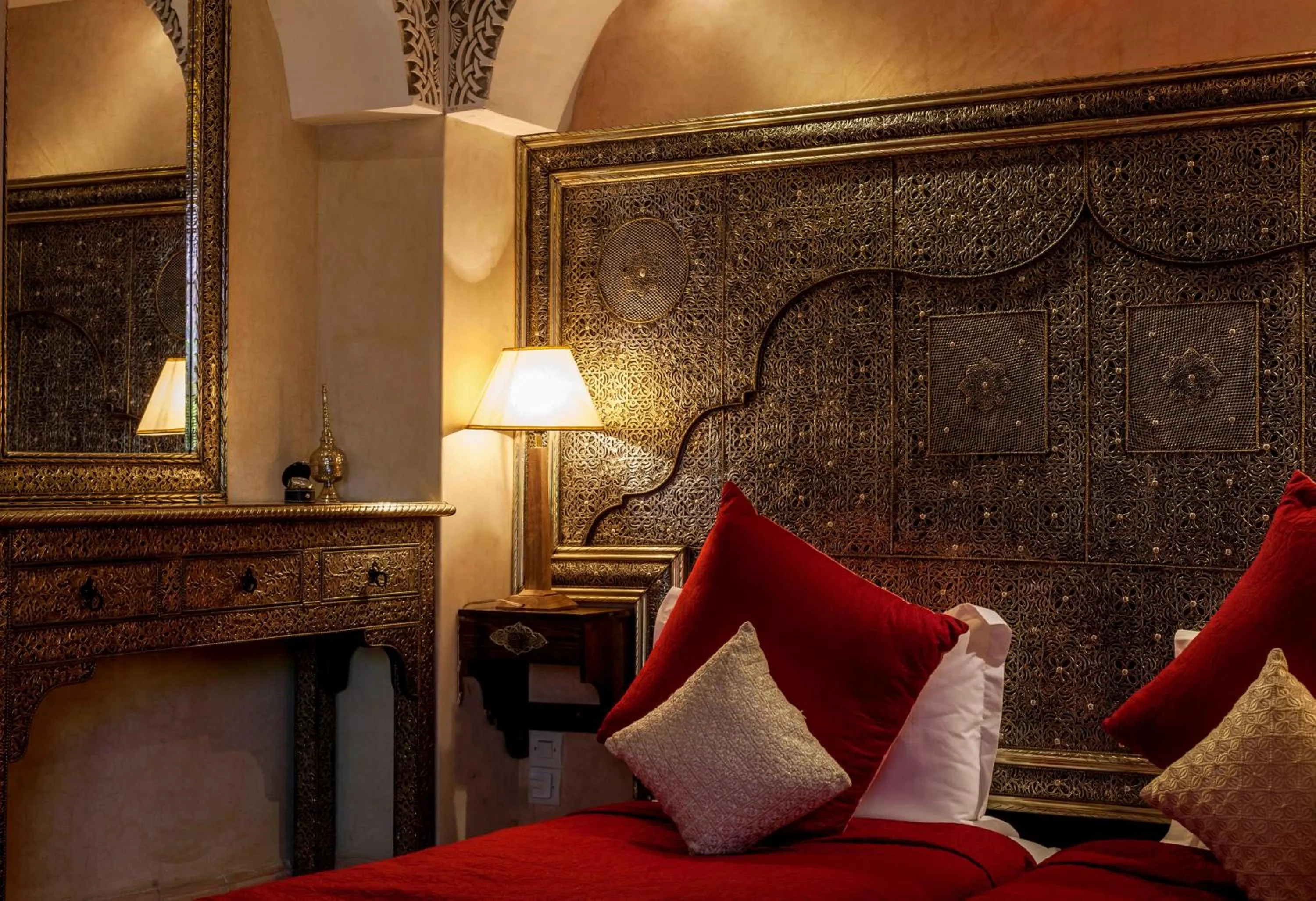Bed in Riad Anabel