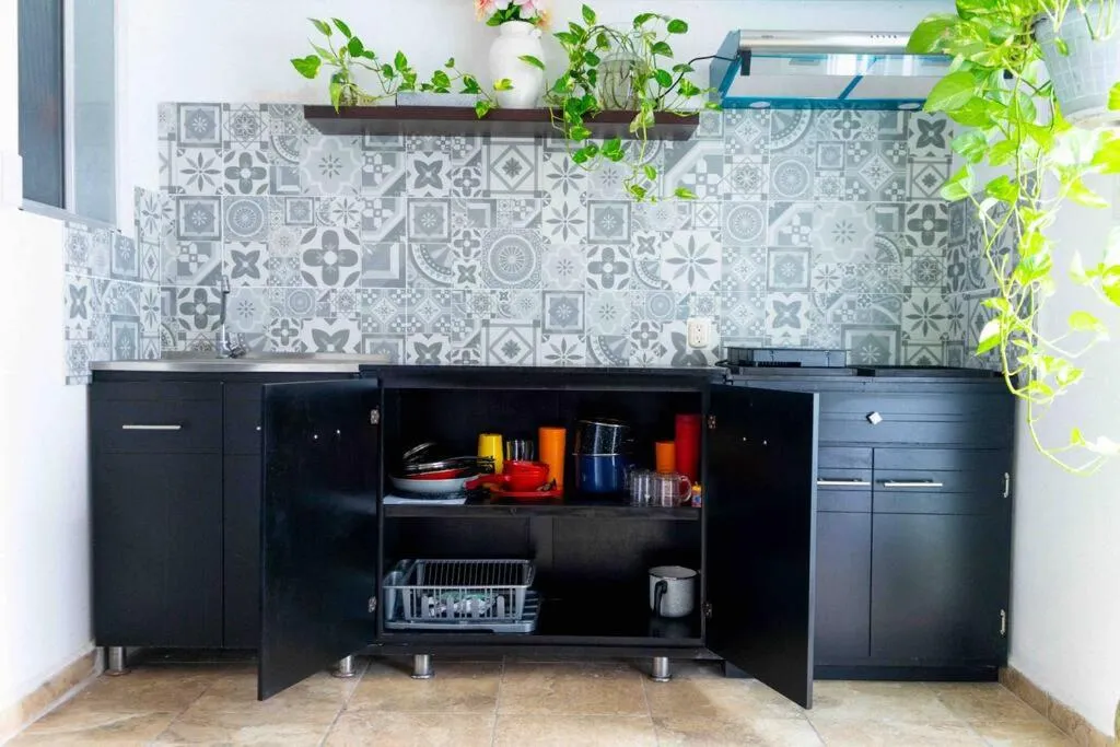 Kitchen or kitchenette in Suites Apodaca