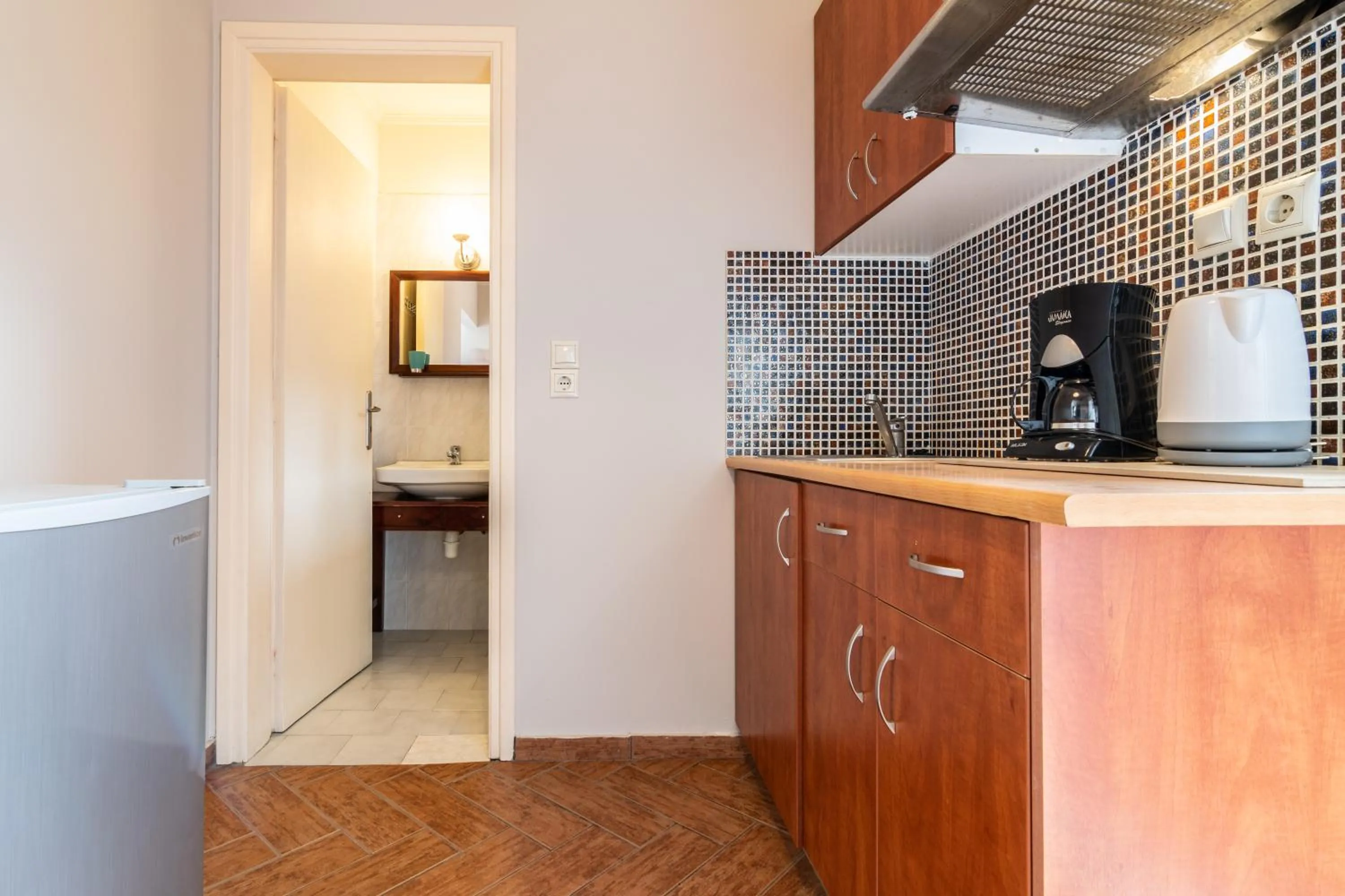 Coffee/tea facilities in Girogiali beach hotel - Adults only