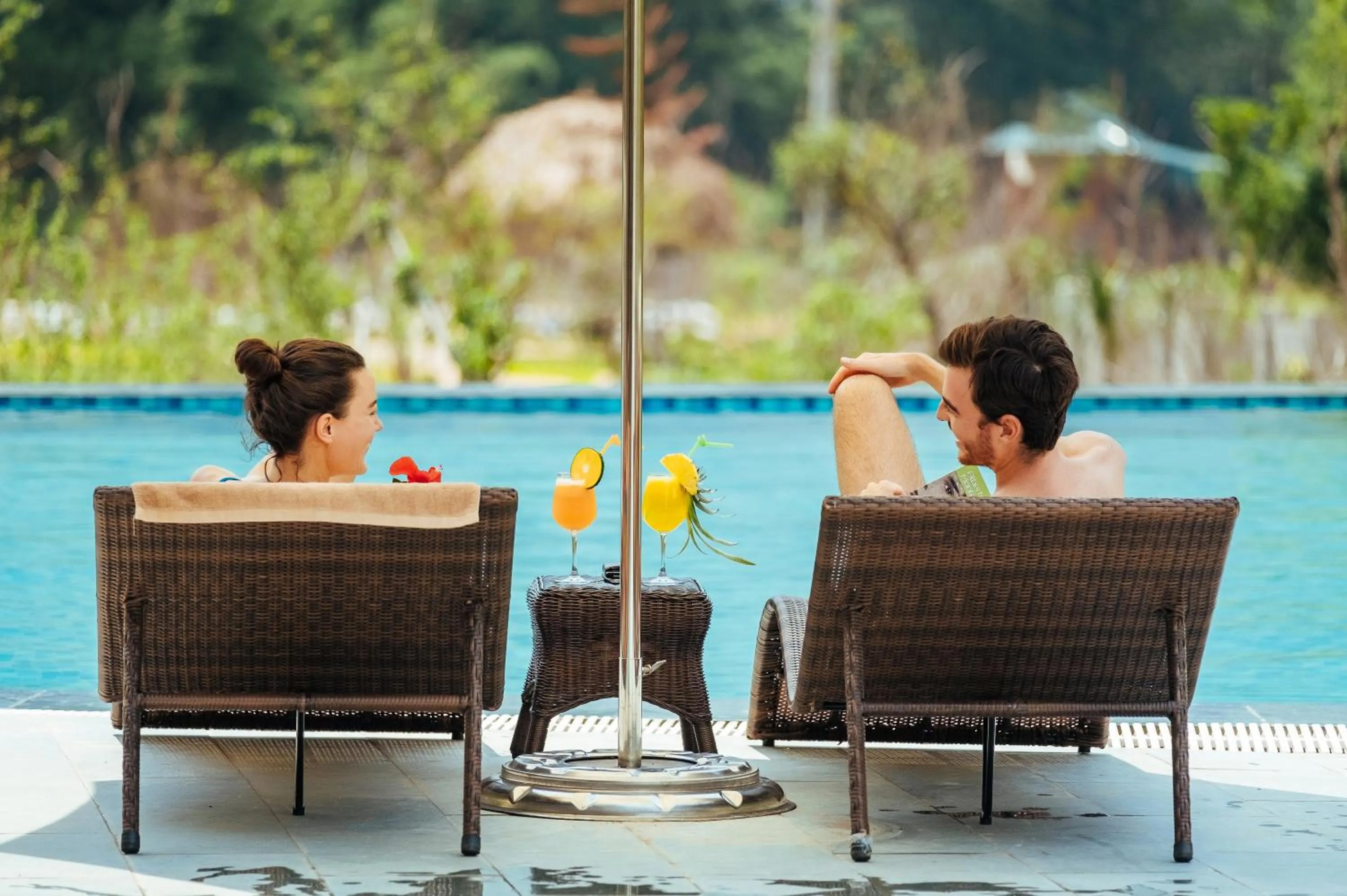 People in Mai Chau Mountain View Resort