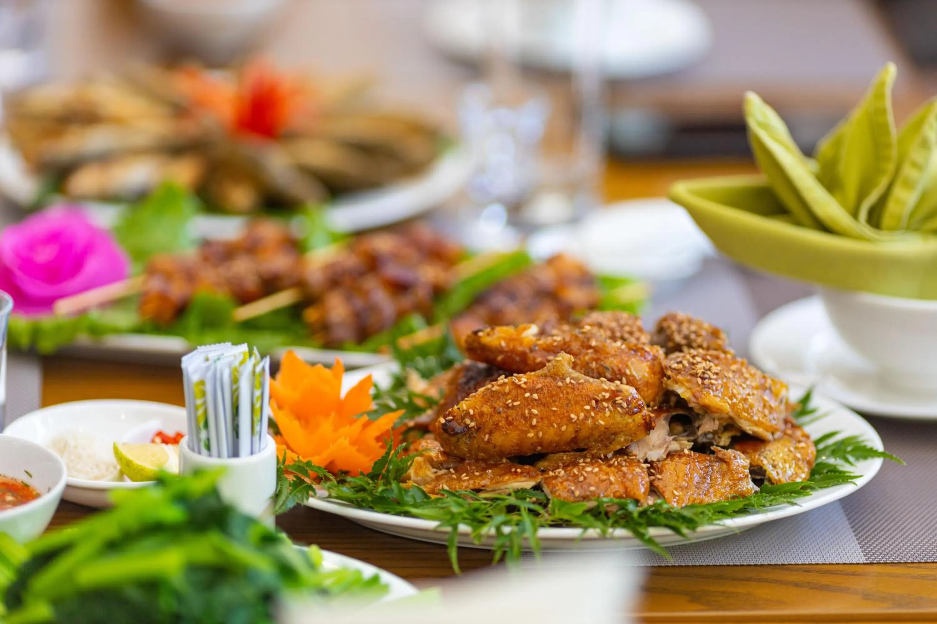 Food and drinks in Mai Chau Mountain View Resort