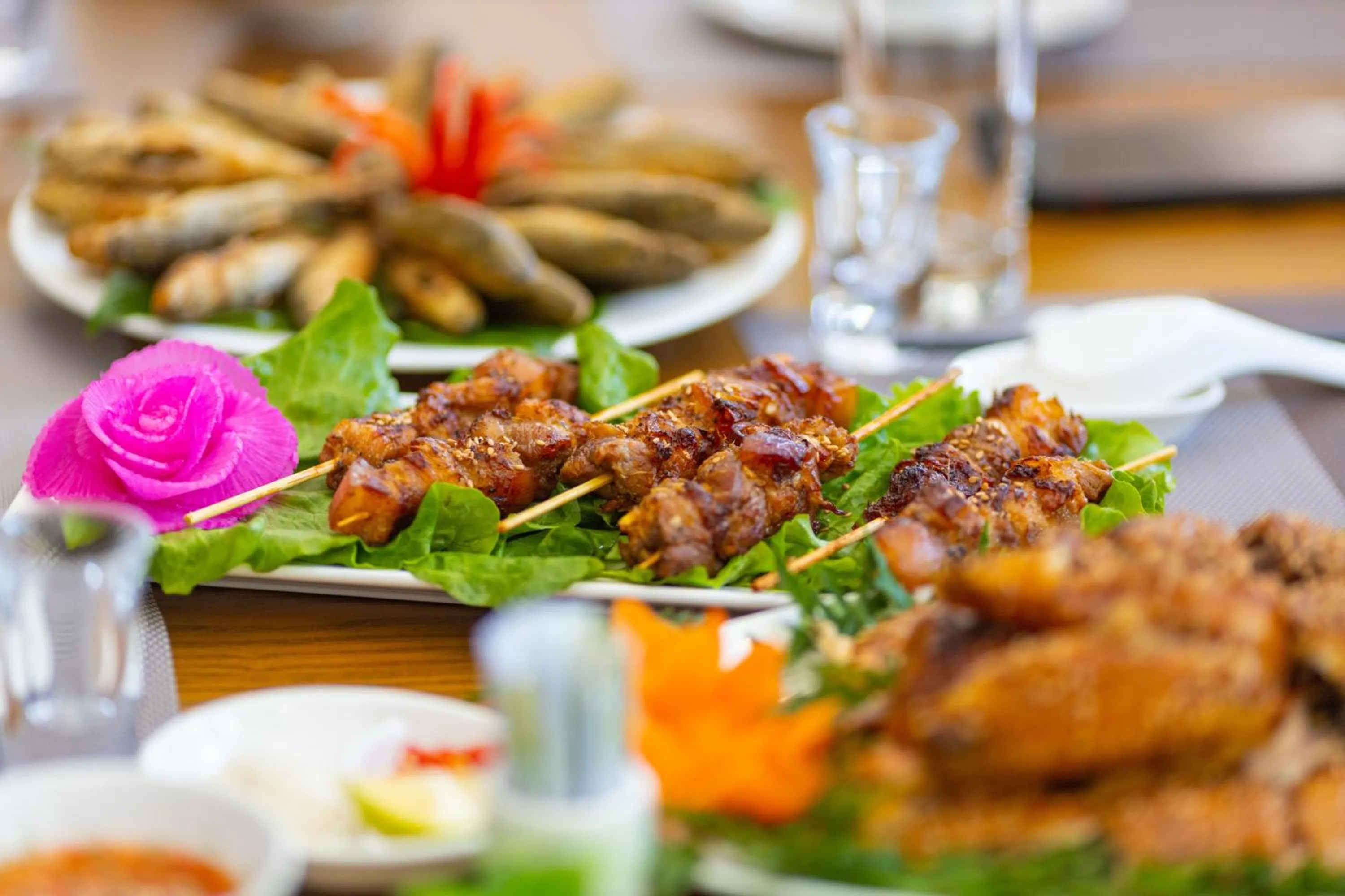 Food and drinks in Mai Chau Mountain View Resort