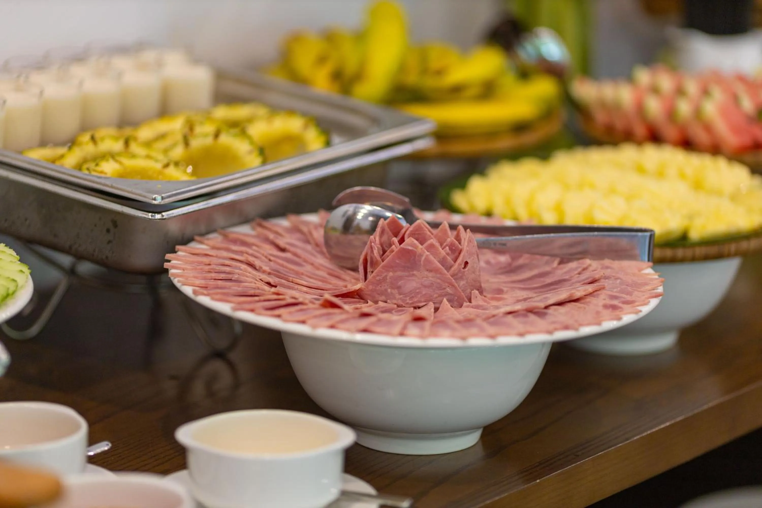 Buffet breakfast in Mai Chau Mountain View Resort