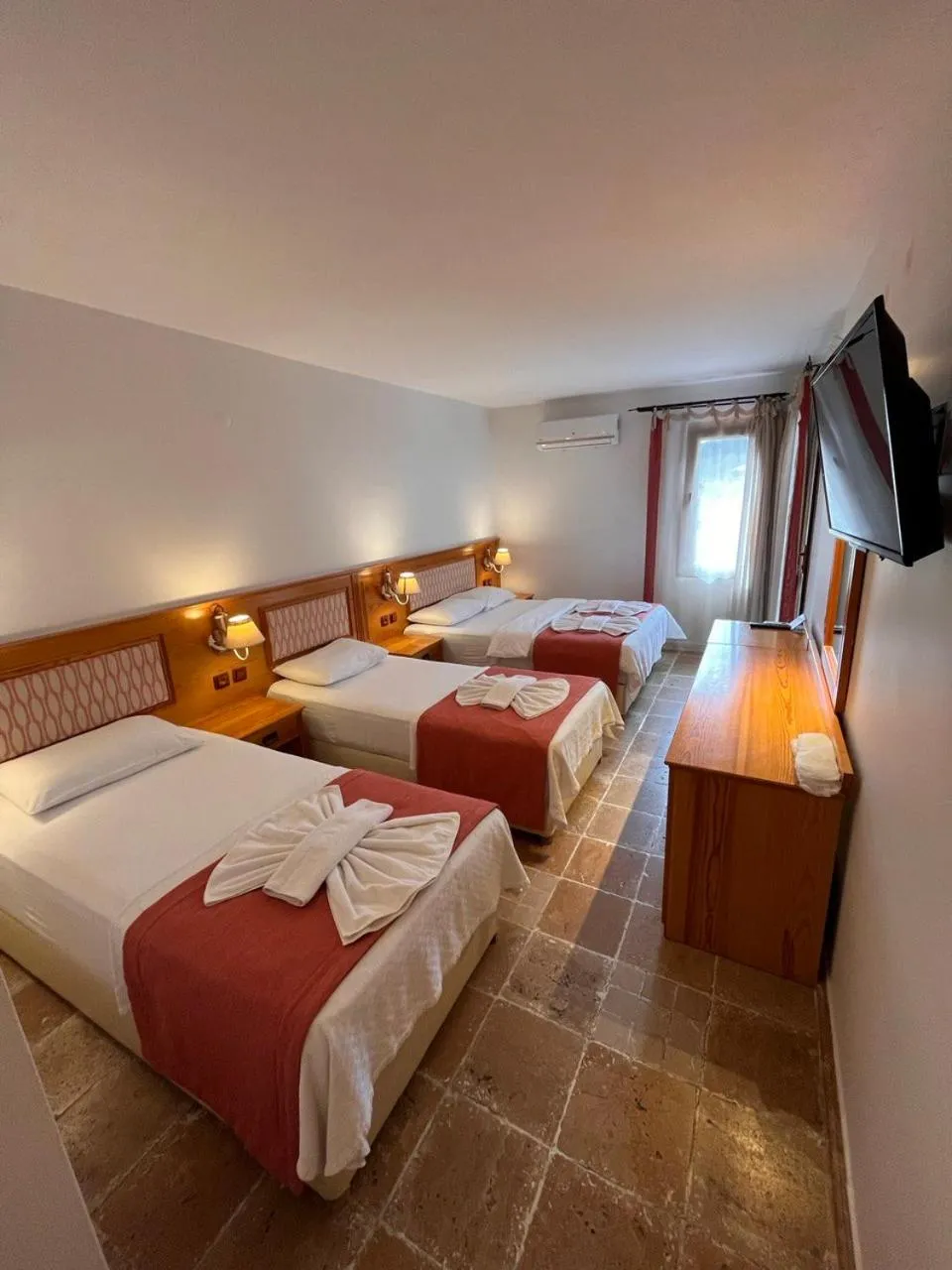 Bed in Yelken Hotel Akyaka