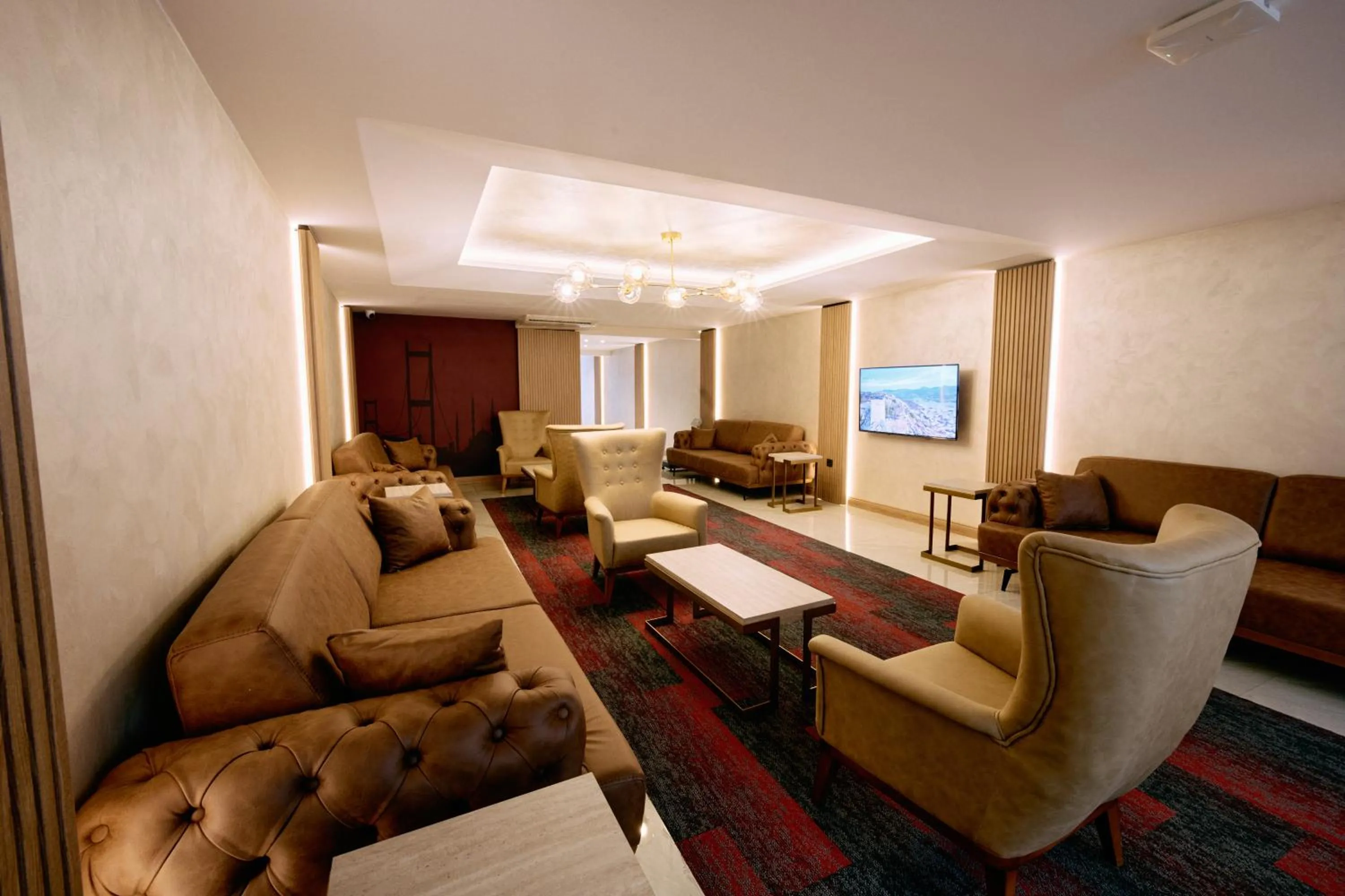Seating area in Osmanbey Fatih Hotel