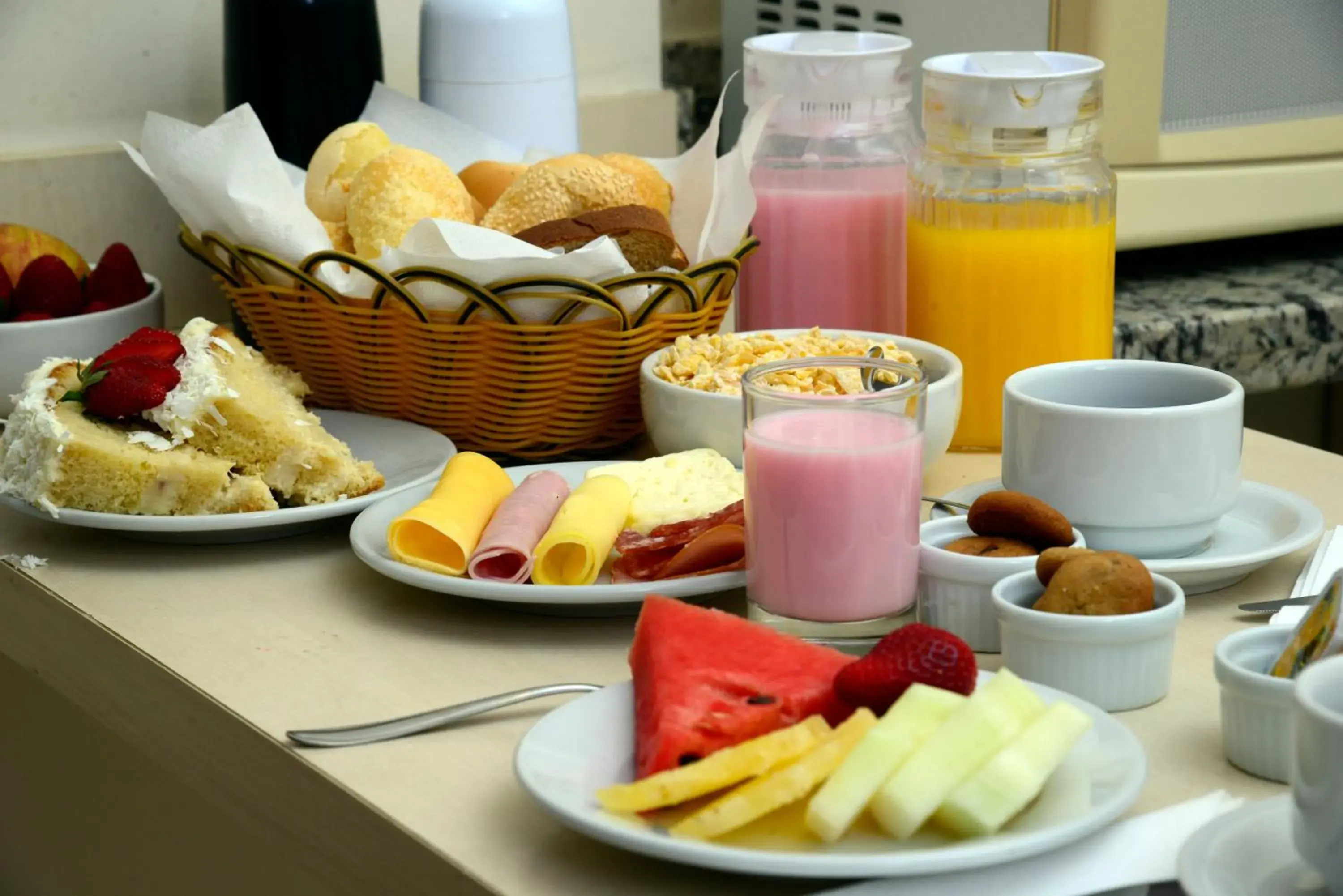 Continental breakfast in Golden Blue Hotel Continental breakfast in Golden Blue Hotel