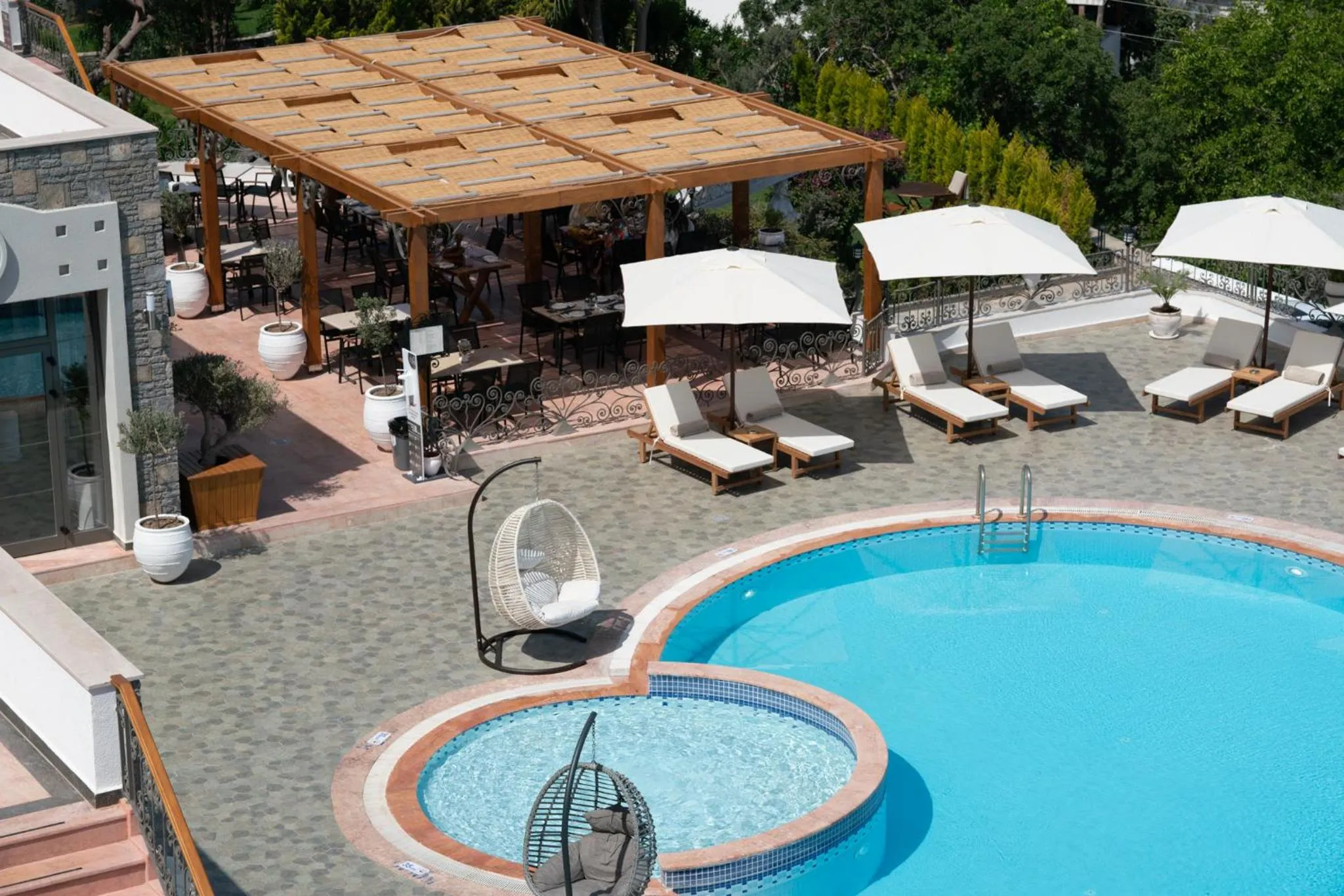 Pool view in Elementa Boutique Hotel - Adults Only