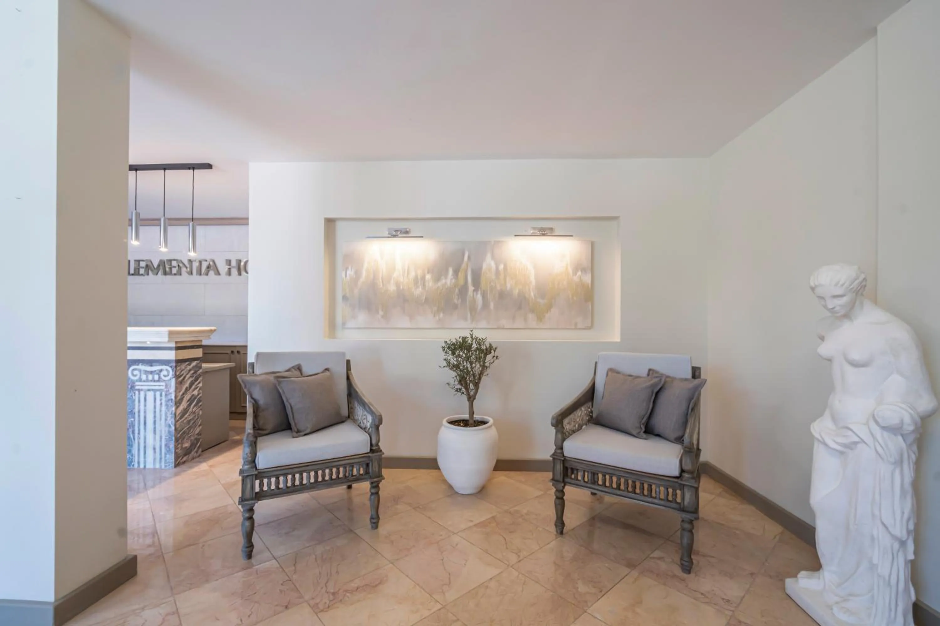 Lobby or reception in Elementa Boutique Hotel - Adults Only