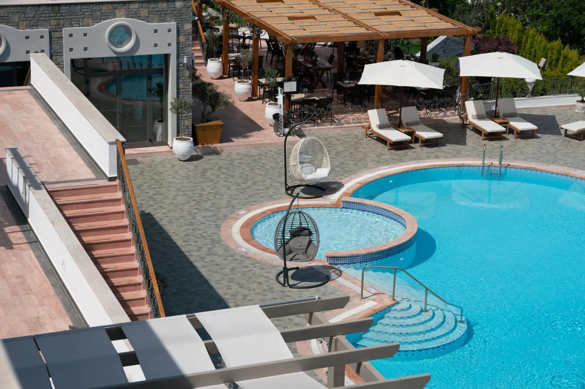 Pool view in Elementa Boutique Hotel - Adults Only