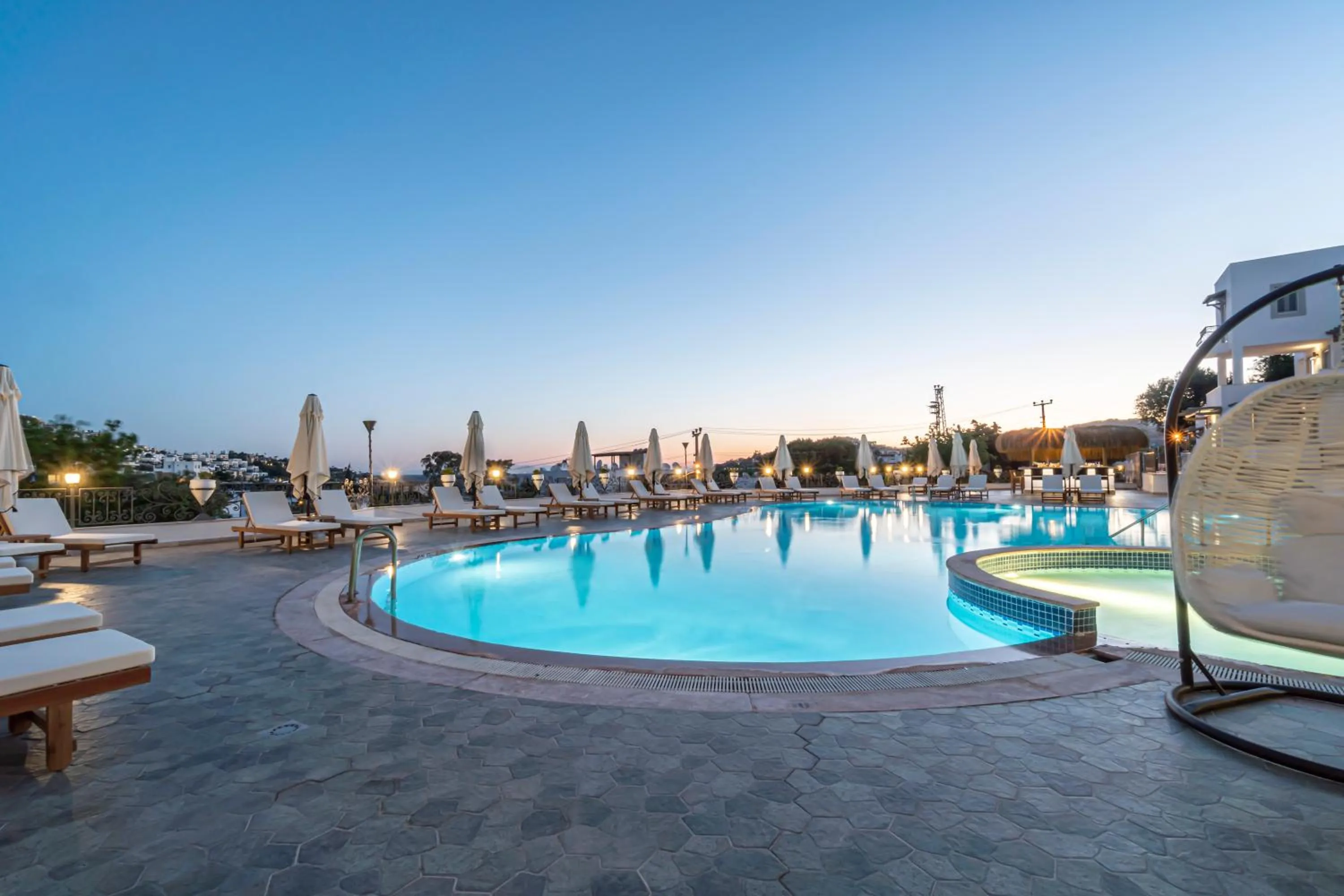 Swimming pool in Elementa Boutique Hotel - Adults Only