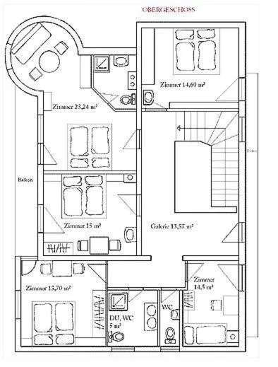 Floor plan in Ferienhaus Kröll