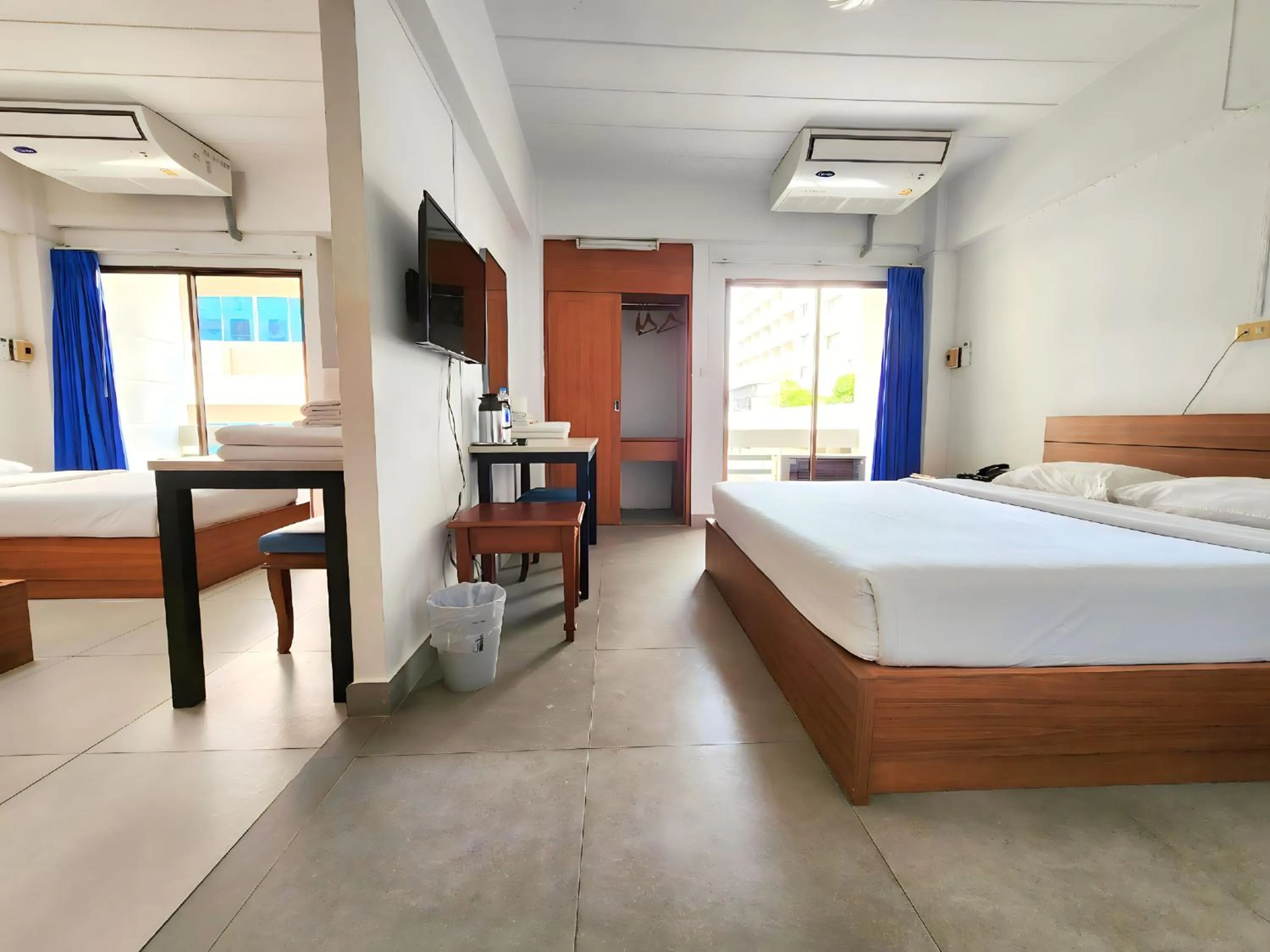 Bed in Siam Palace Hotel