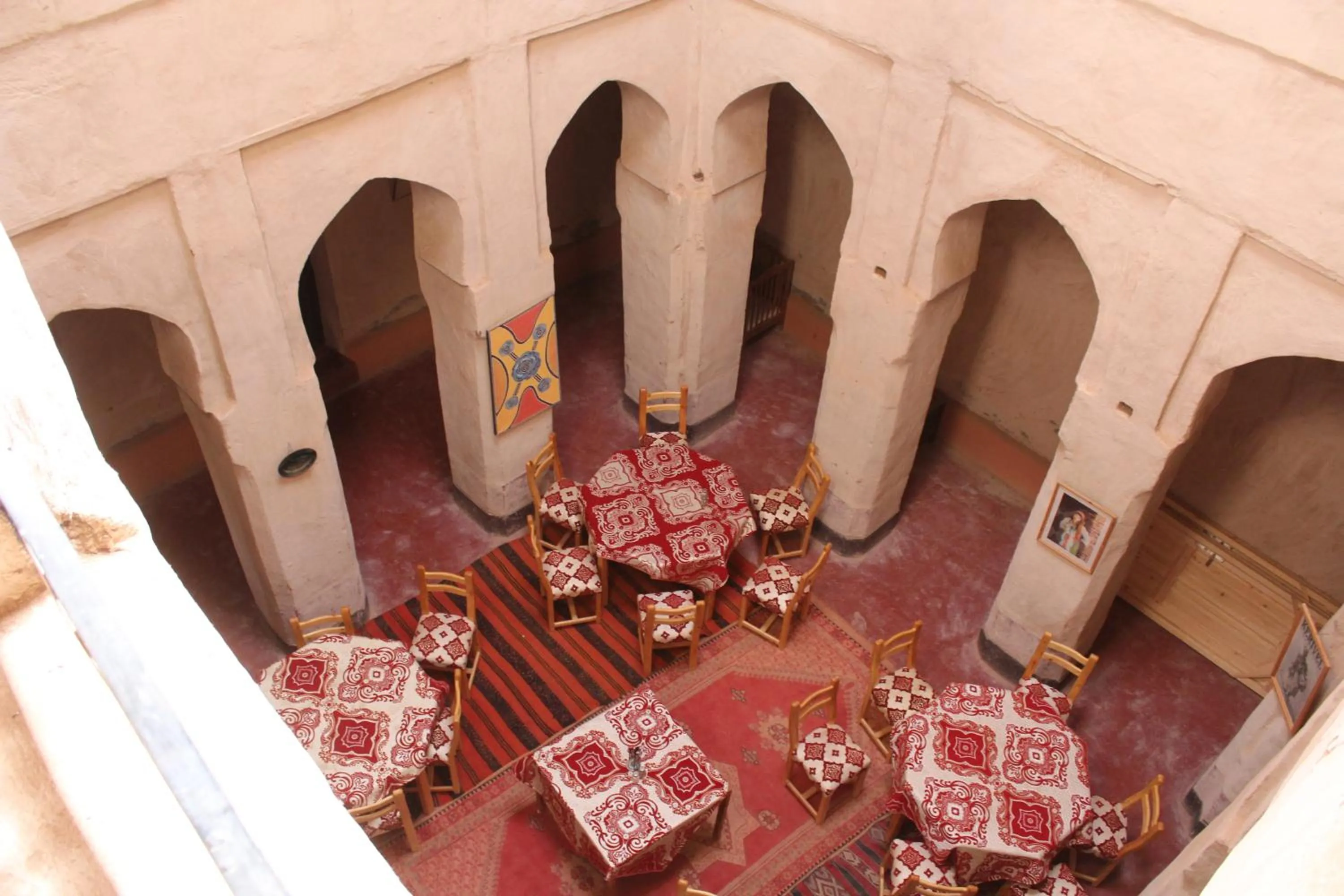 Seating area in Chez Yacob kasbah
