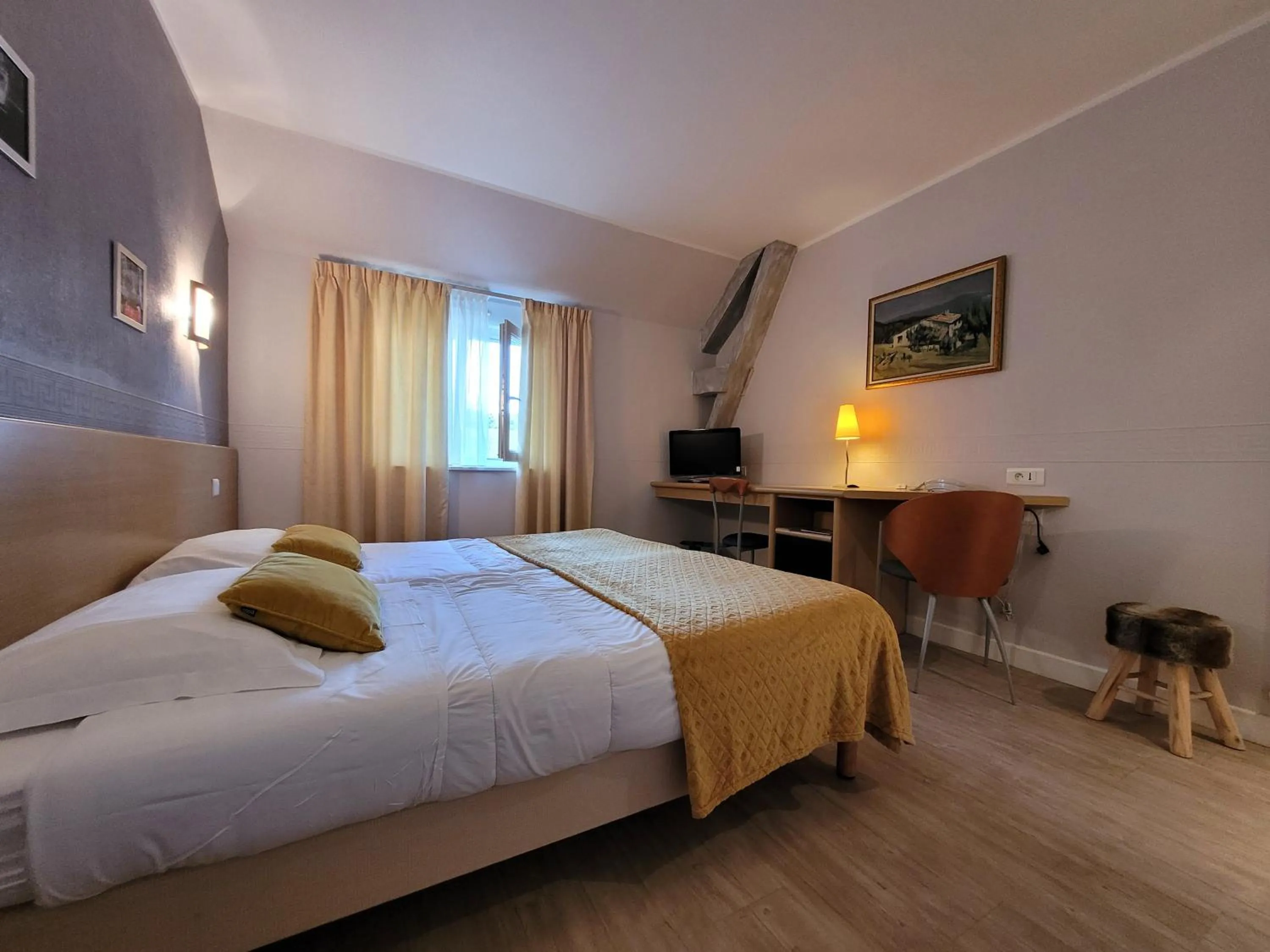 Bed in Hotel Fouillade