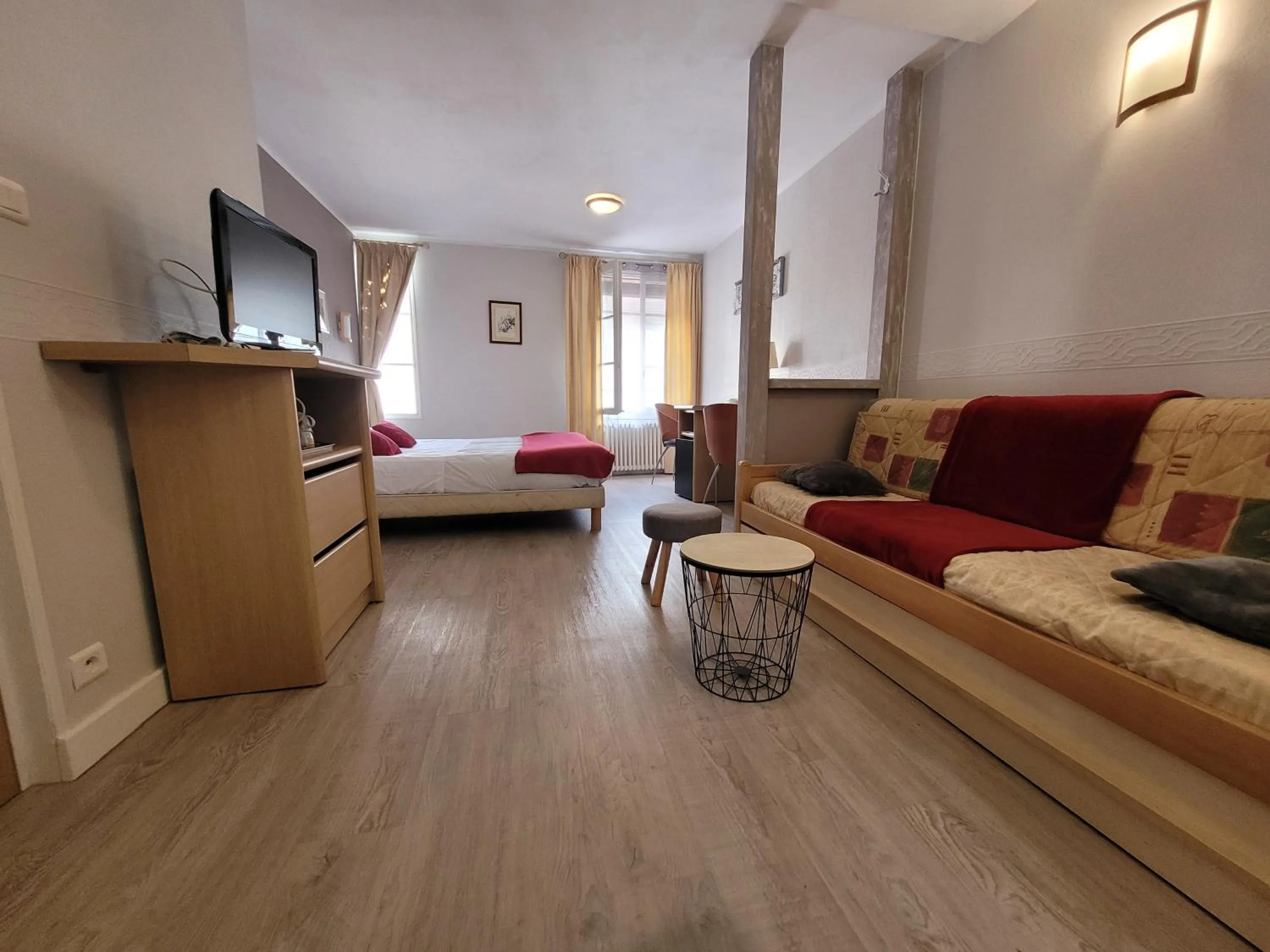 Bed in Hotel Fouillade