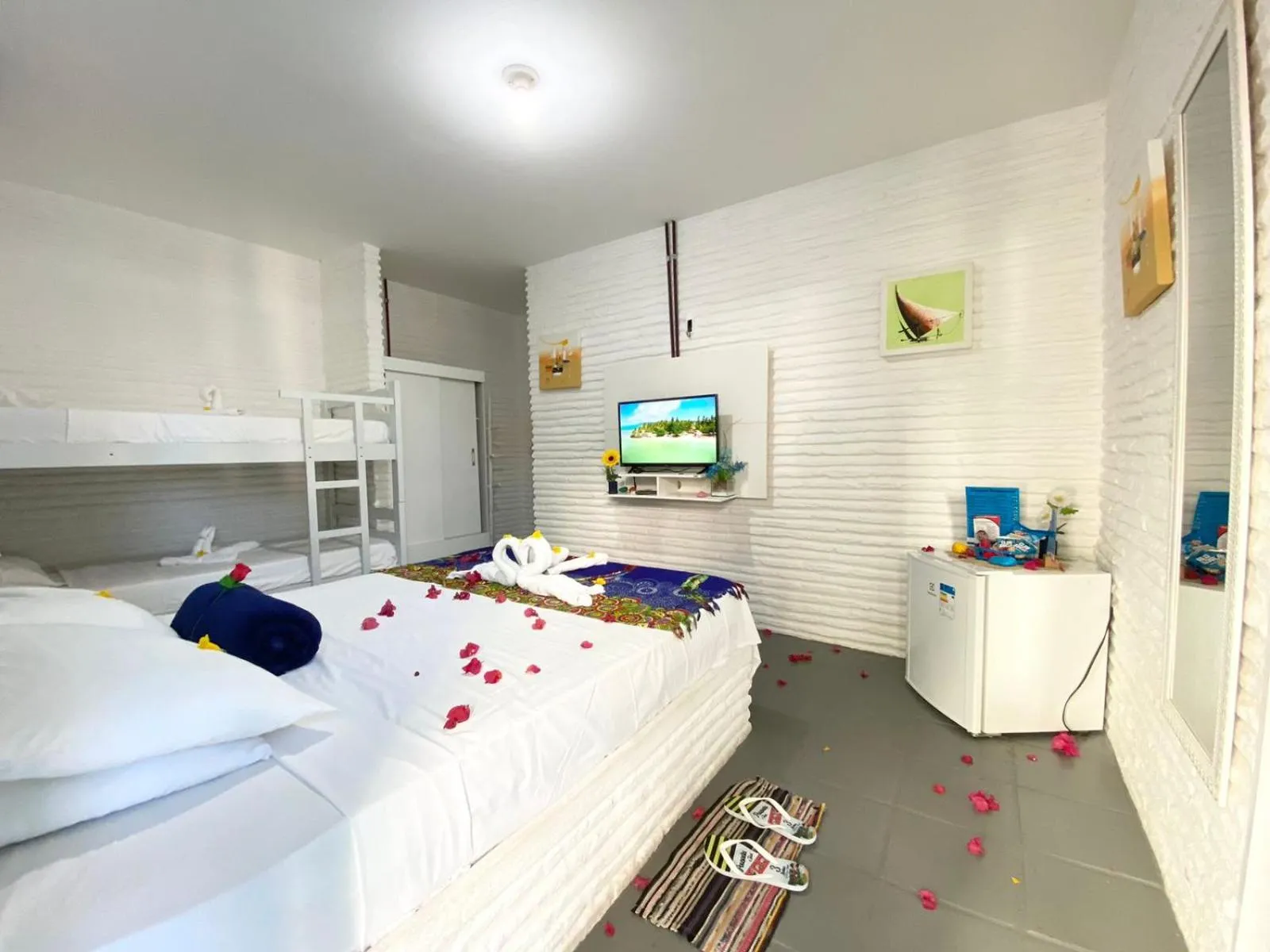 Bed in Pousada & Food 3 Abelhas