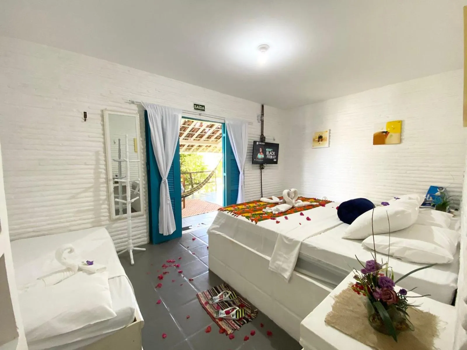 Bed in Pousada & Food 3 Abelhas