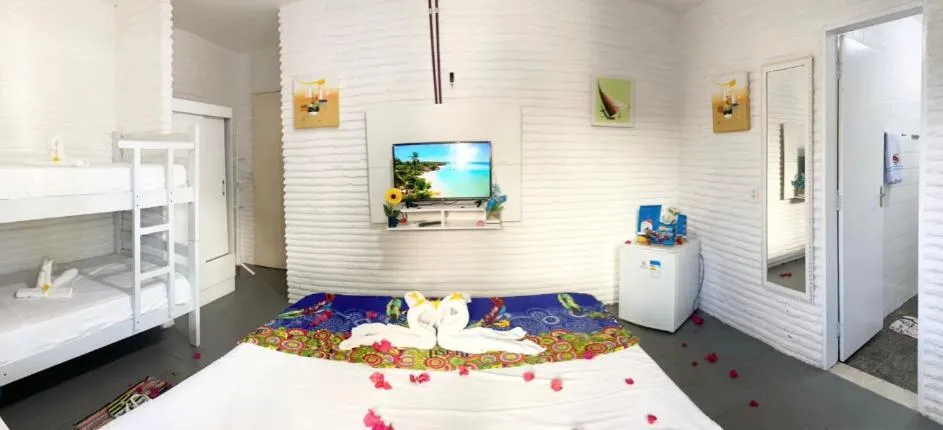 Bed in Pousada & Food 3 Abelhas