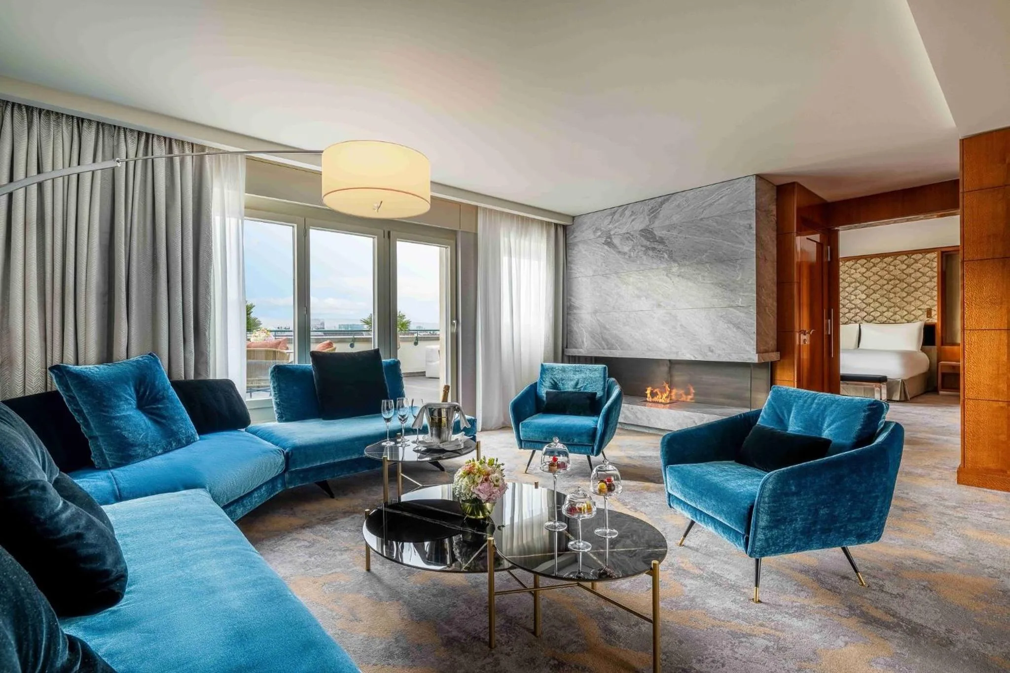 Living room in Mandarin Oriental, Geneva